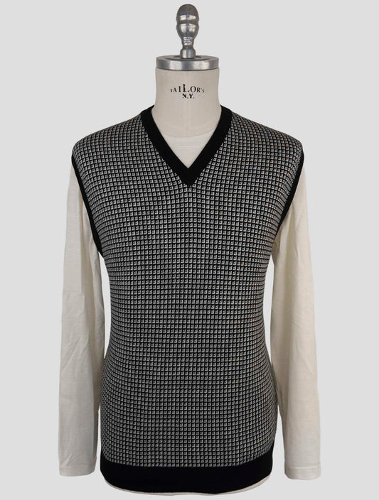 Kiton Multicolor Cashmere Silk Sweater V-Neck