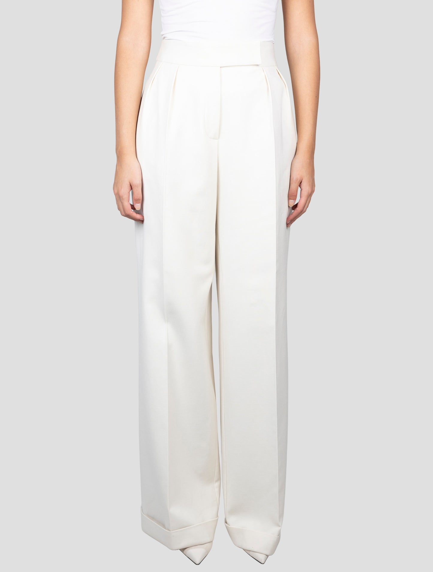 Kiton Beige Virgin Wool Ea Pants
