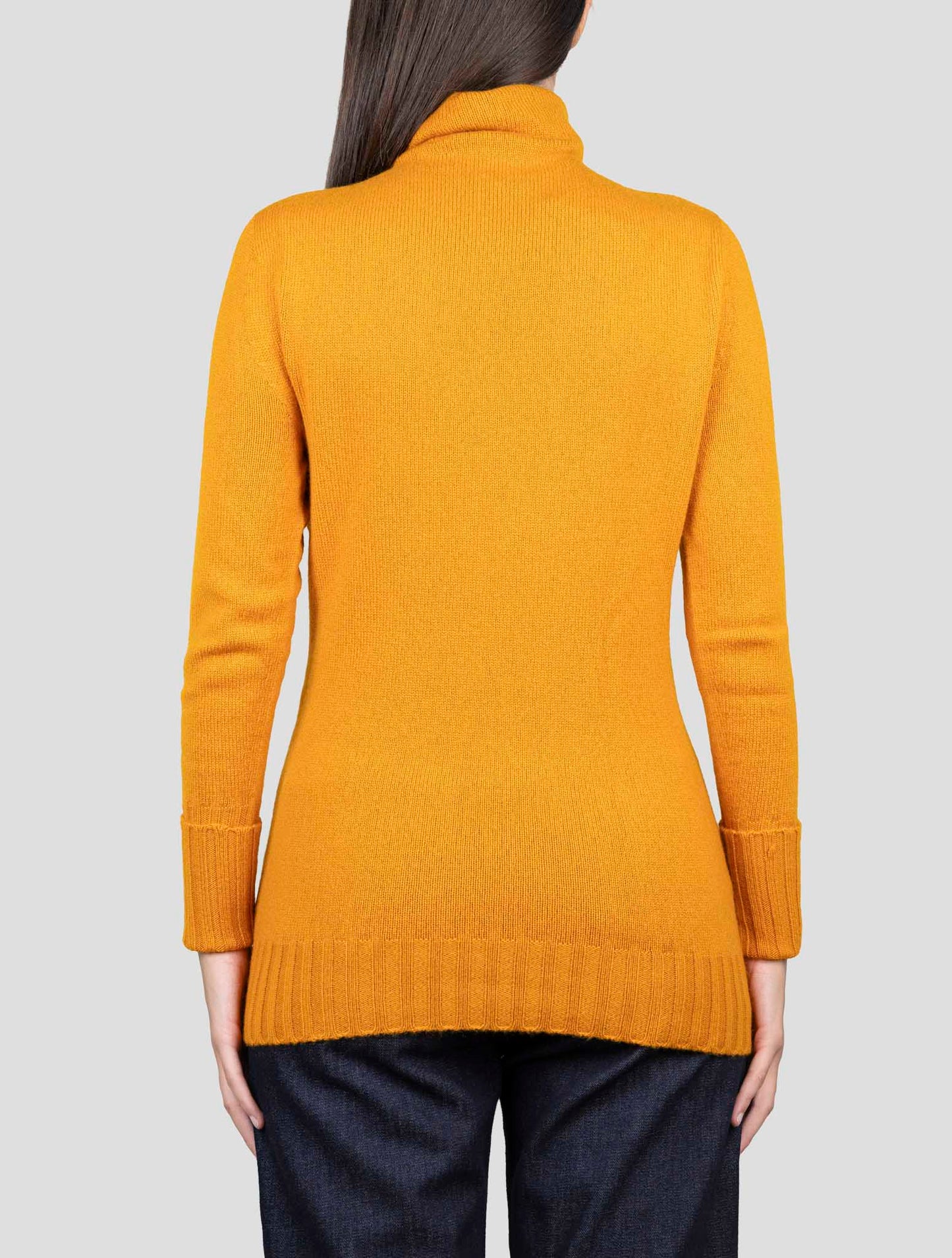 Kiton Orange Cashmere Sweater Turtleneck