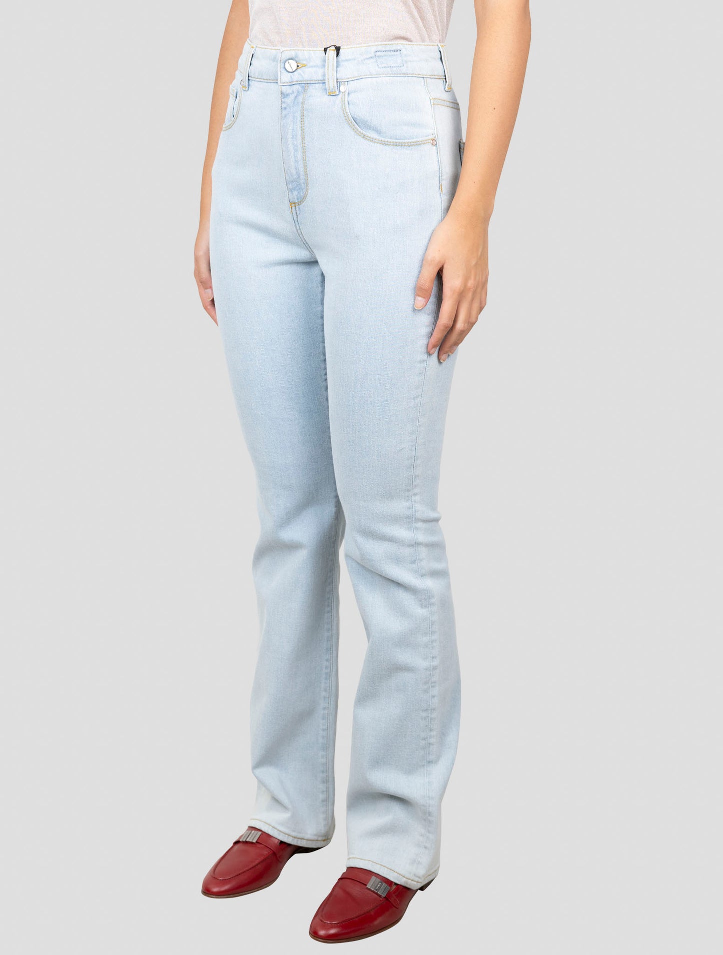 Kiton Light Blue Cotton Cashmere Ea Jeans