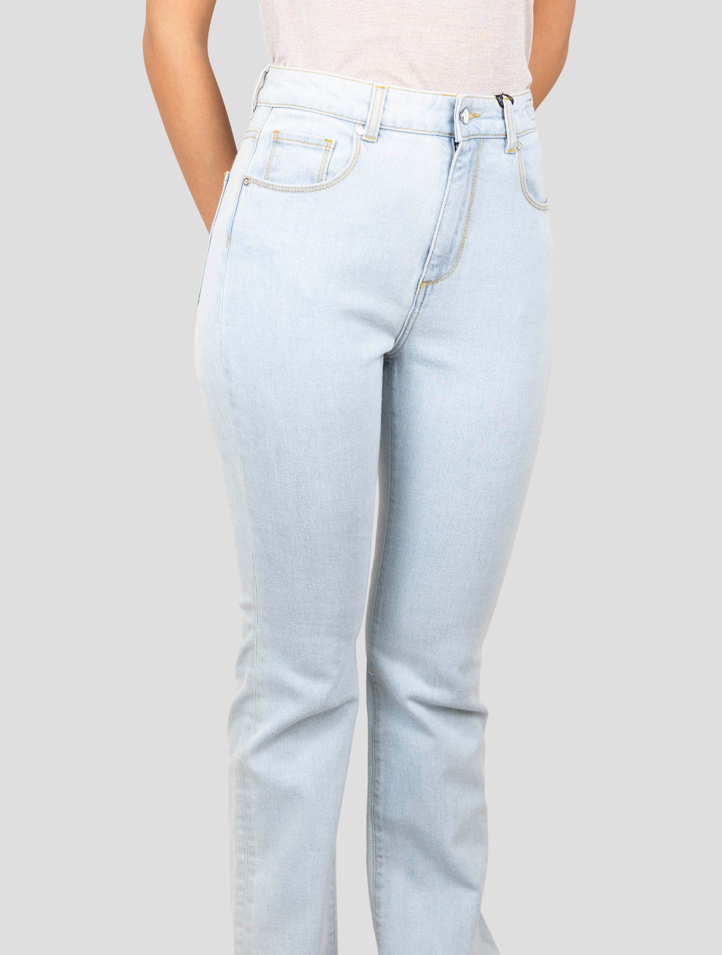 Kiton Light Blue Cotton Cashmere Ea Jeans