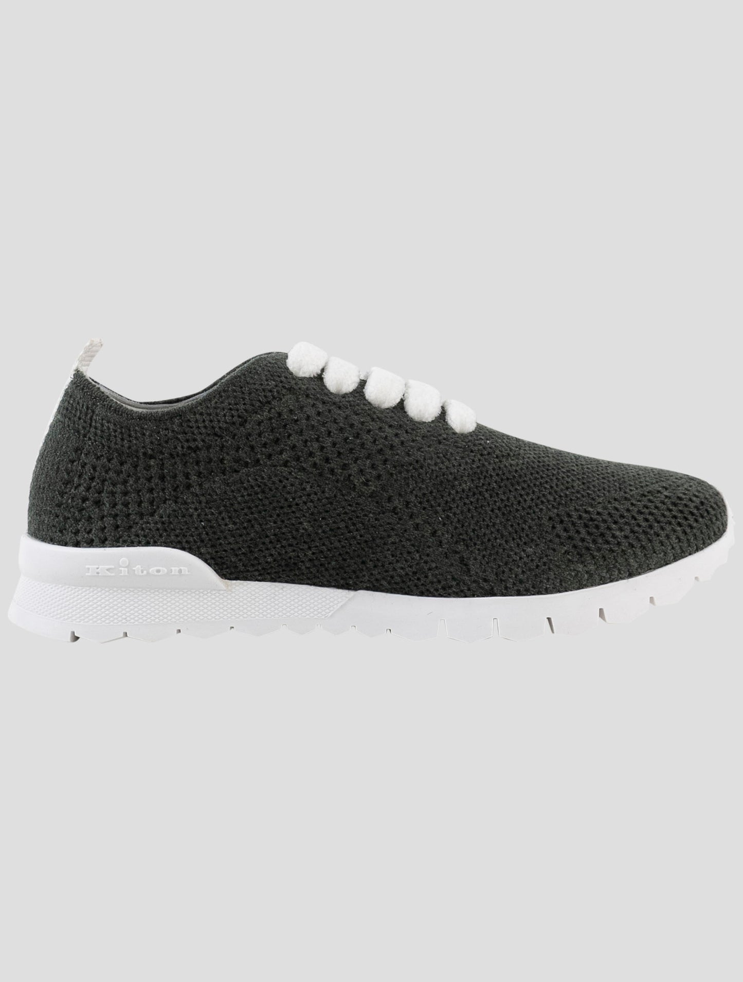 Kiton Green Cashmere Sneakers