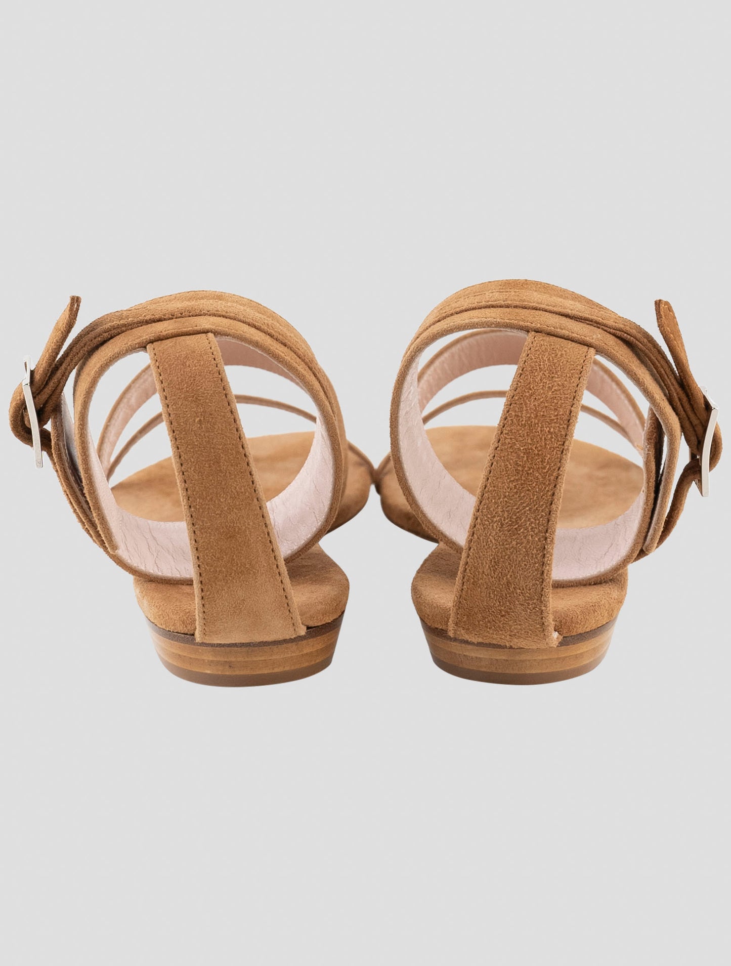 Kiton Brown Leather Suede Slingback