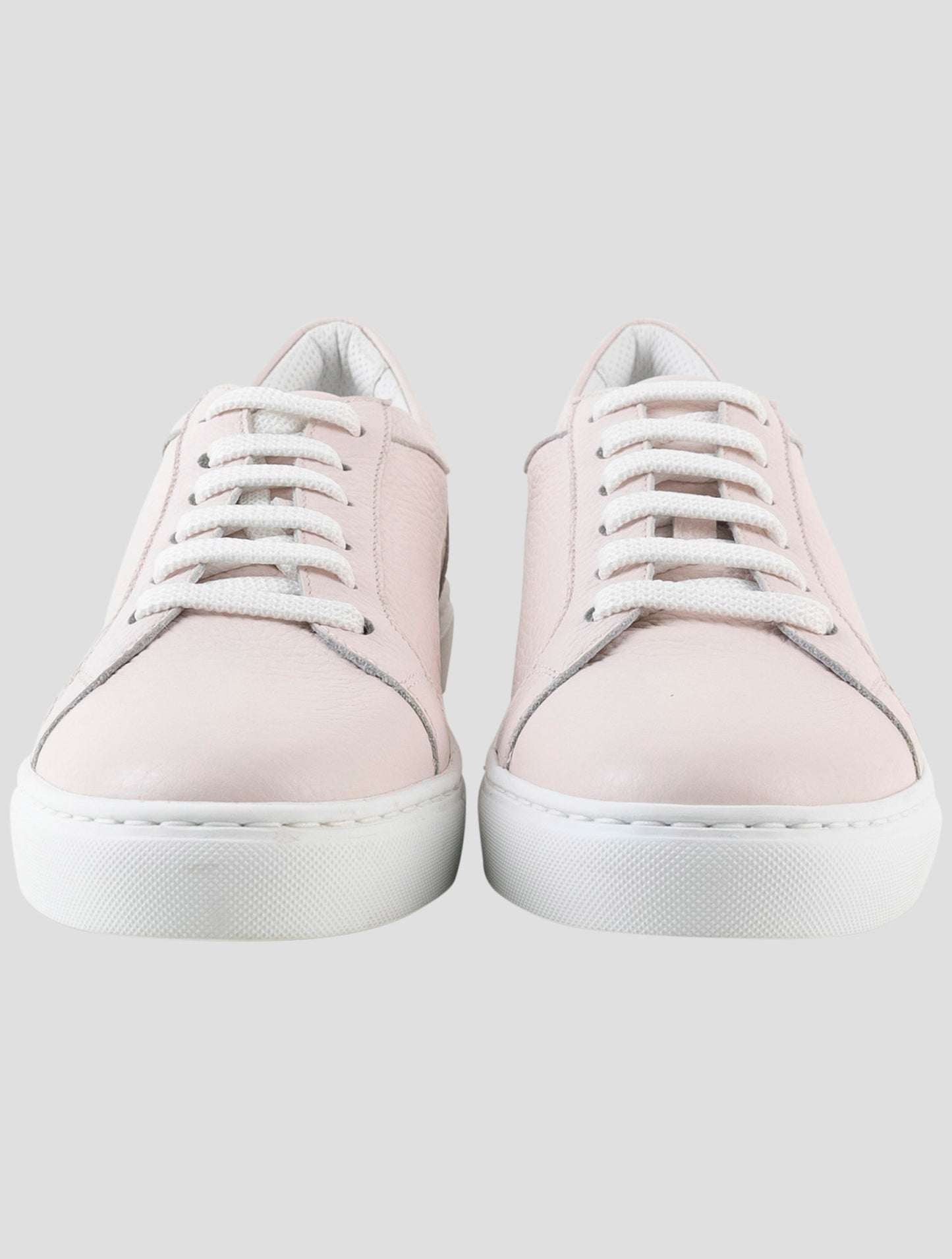 Kiton Pink Leather Sneakers
