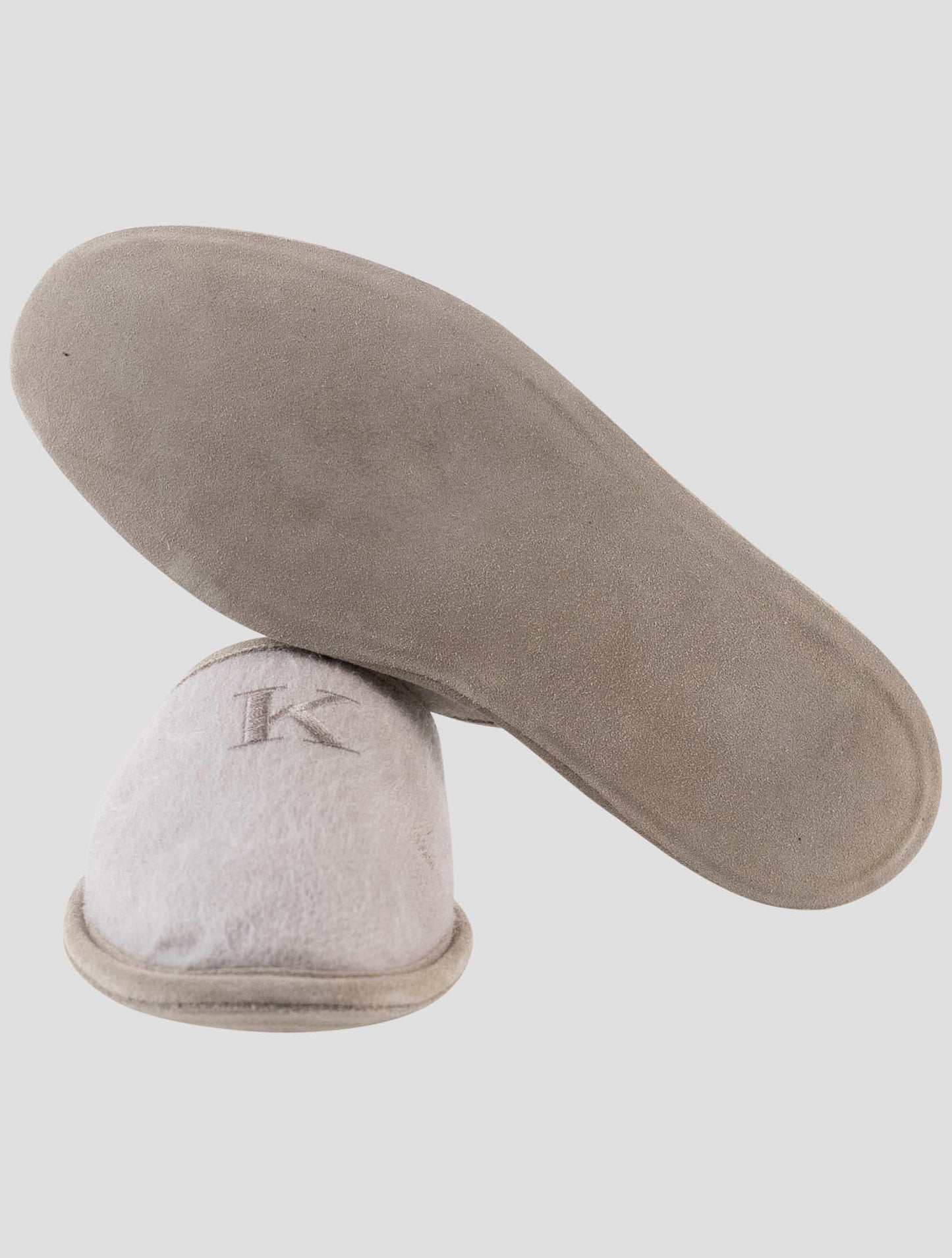 Kiton Beige Cashmere Slippers