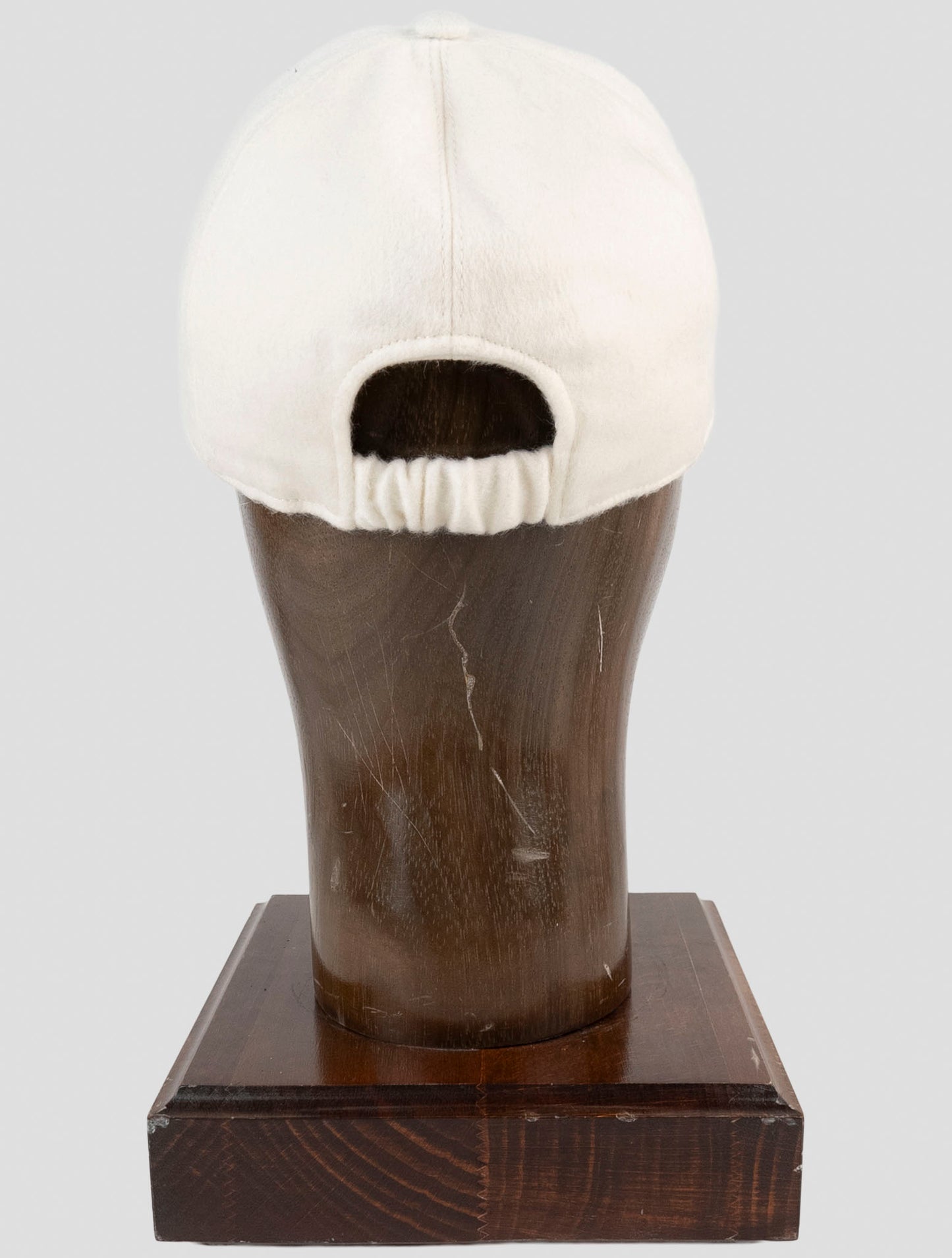 Kiton White Cashmere Baseball Cap