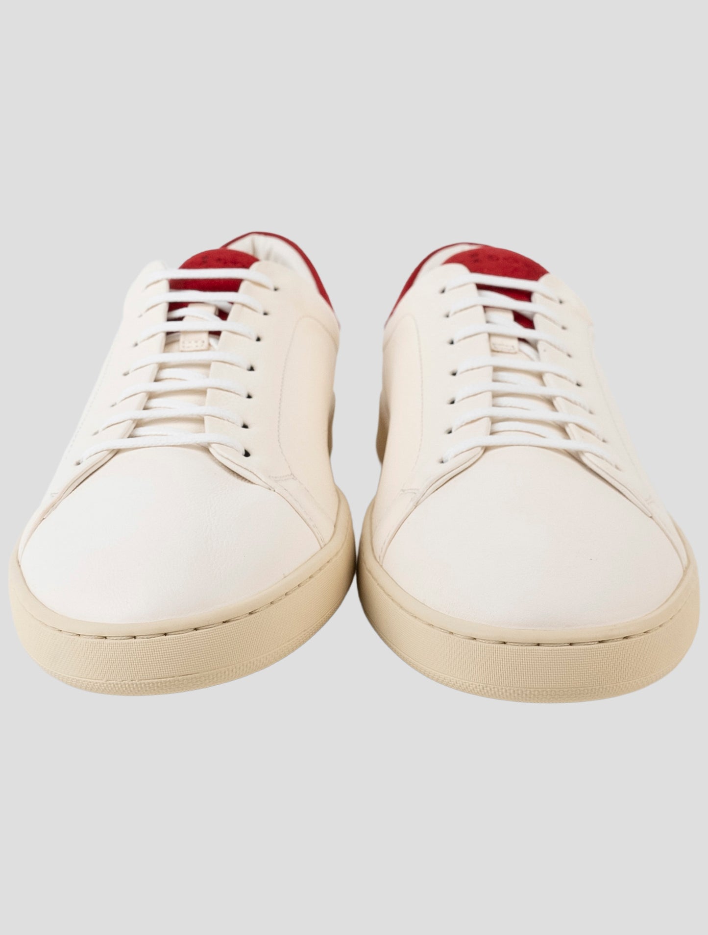 Kiton White Leather Sneakers