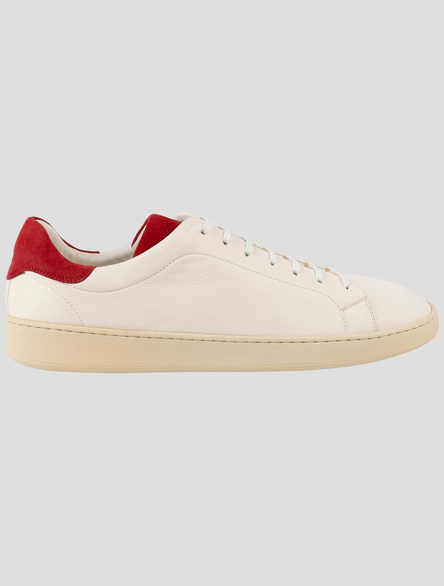 Kiton White Leather Sneakers