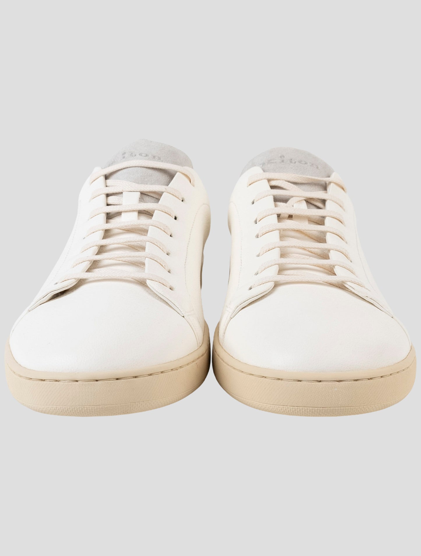 Kiton White Leather Sneakers