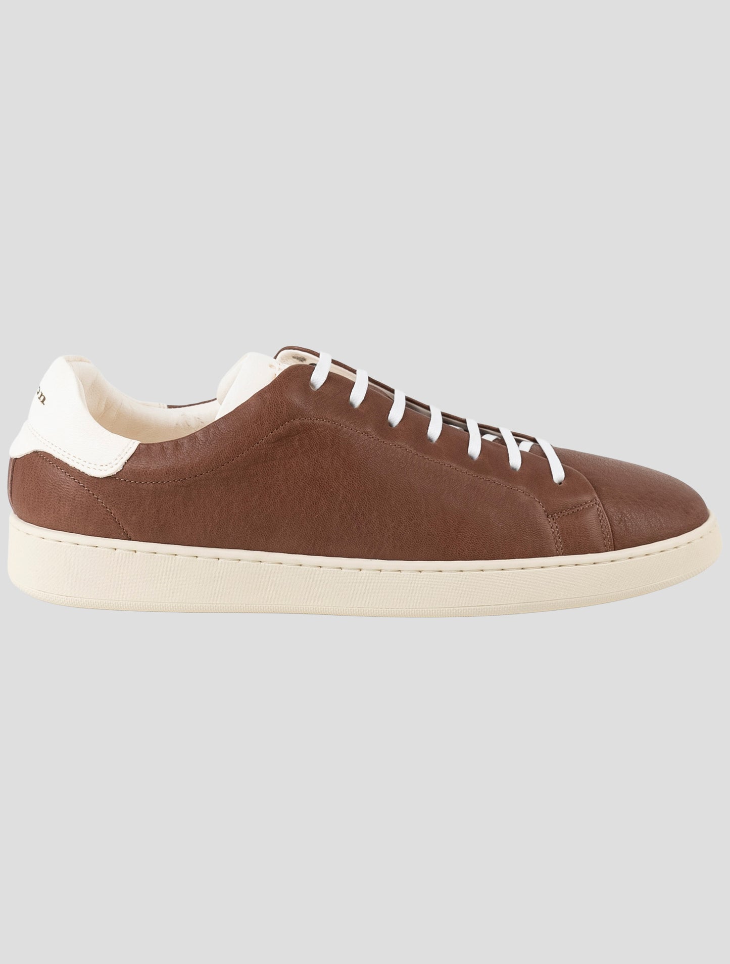 Kiton Brown Leather Sneakers