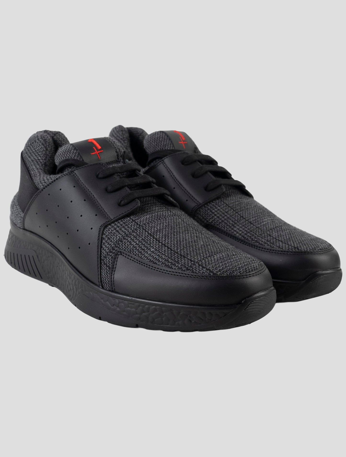 Kiton Black Leather Sneakers