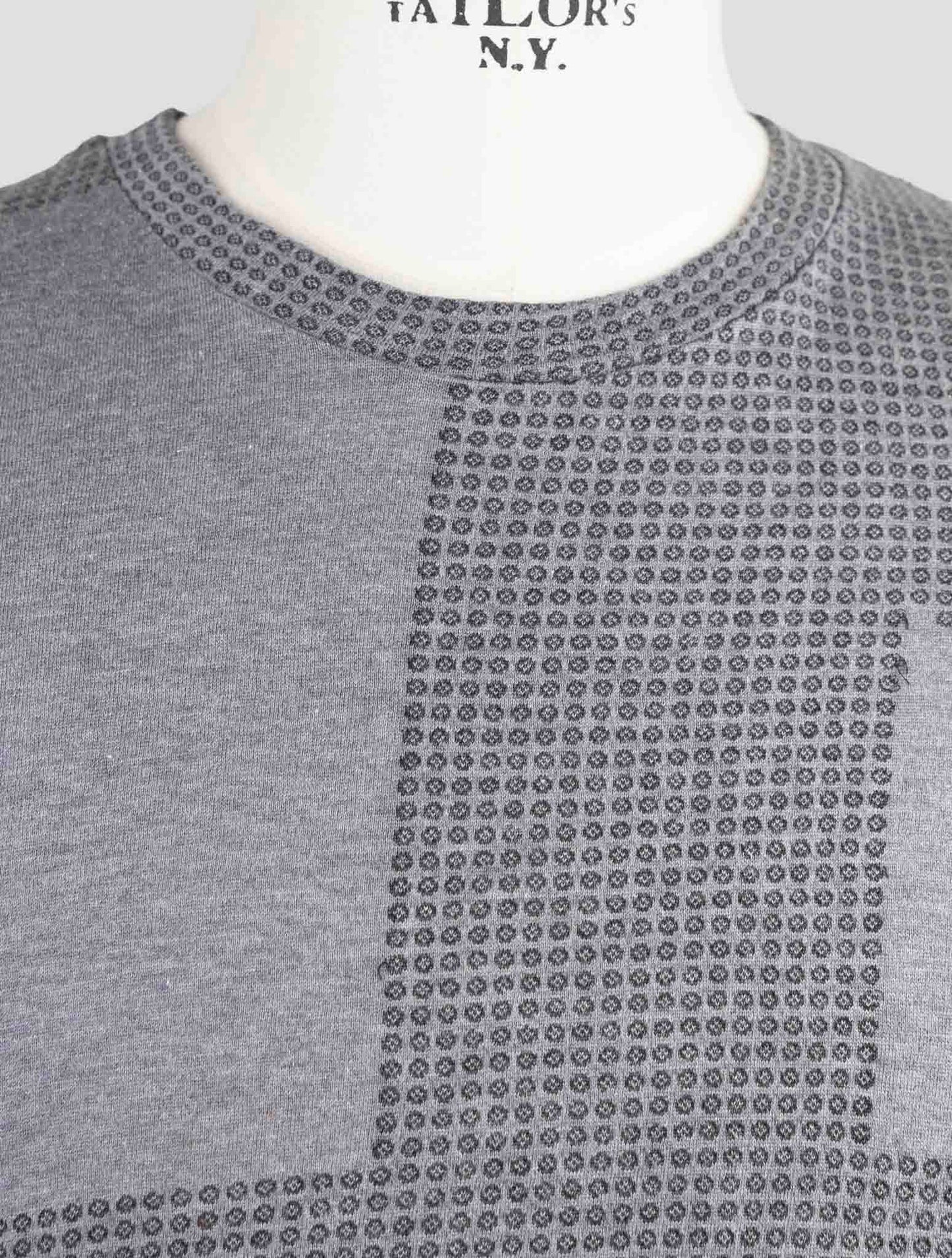 Kiton Knt Gray Cotton Sweater Crewneck