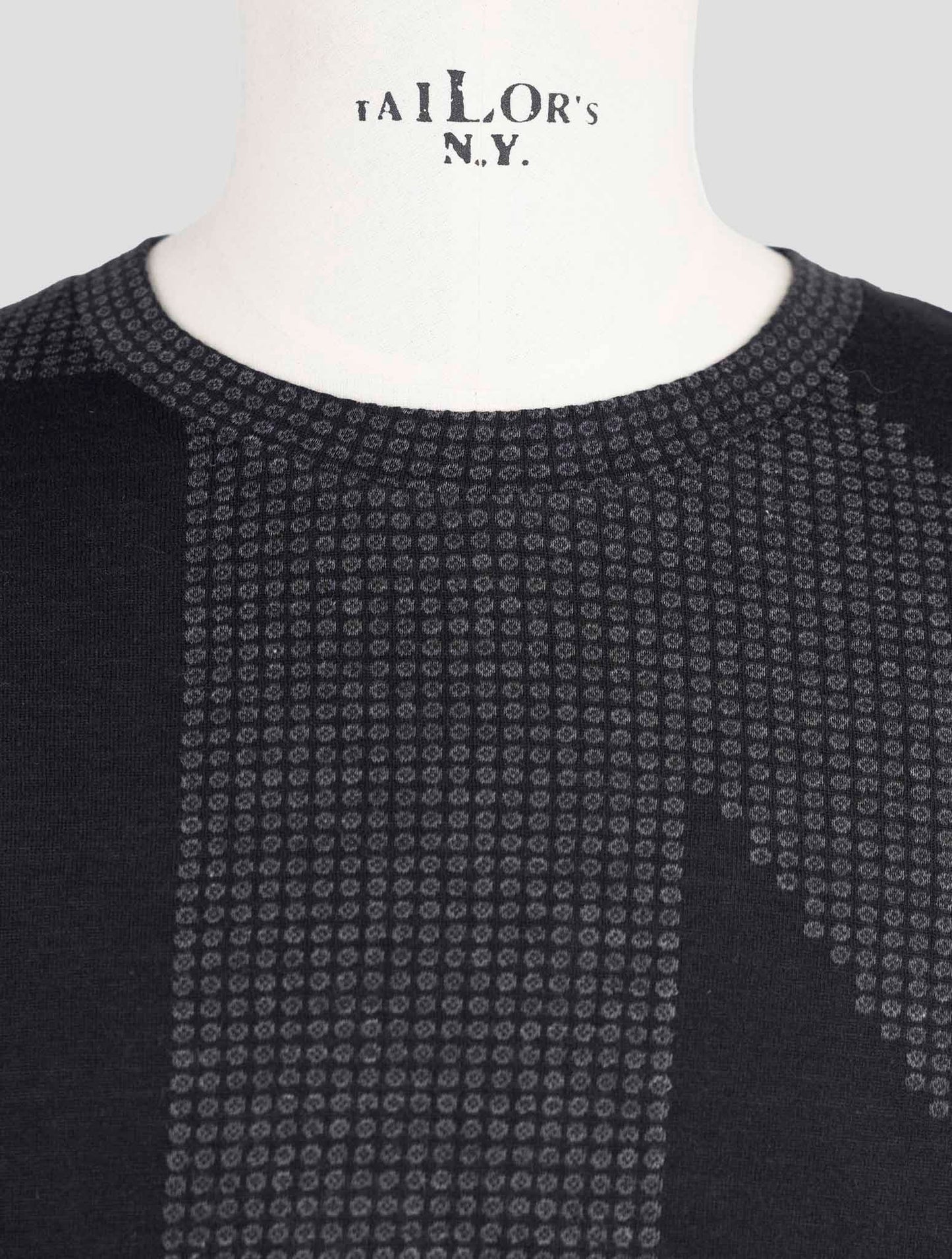 Kiton Knt Black Cotton Sweater Crewneck