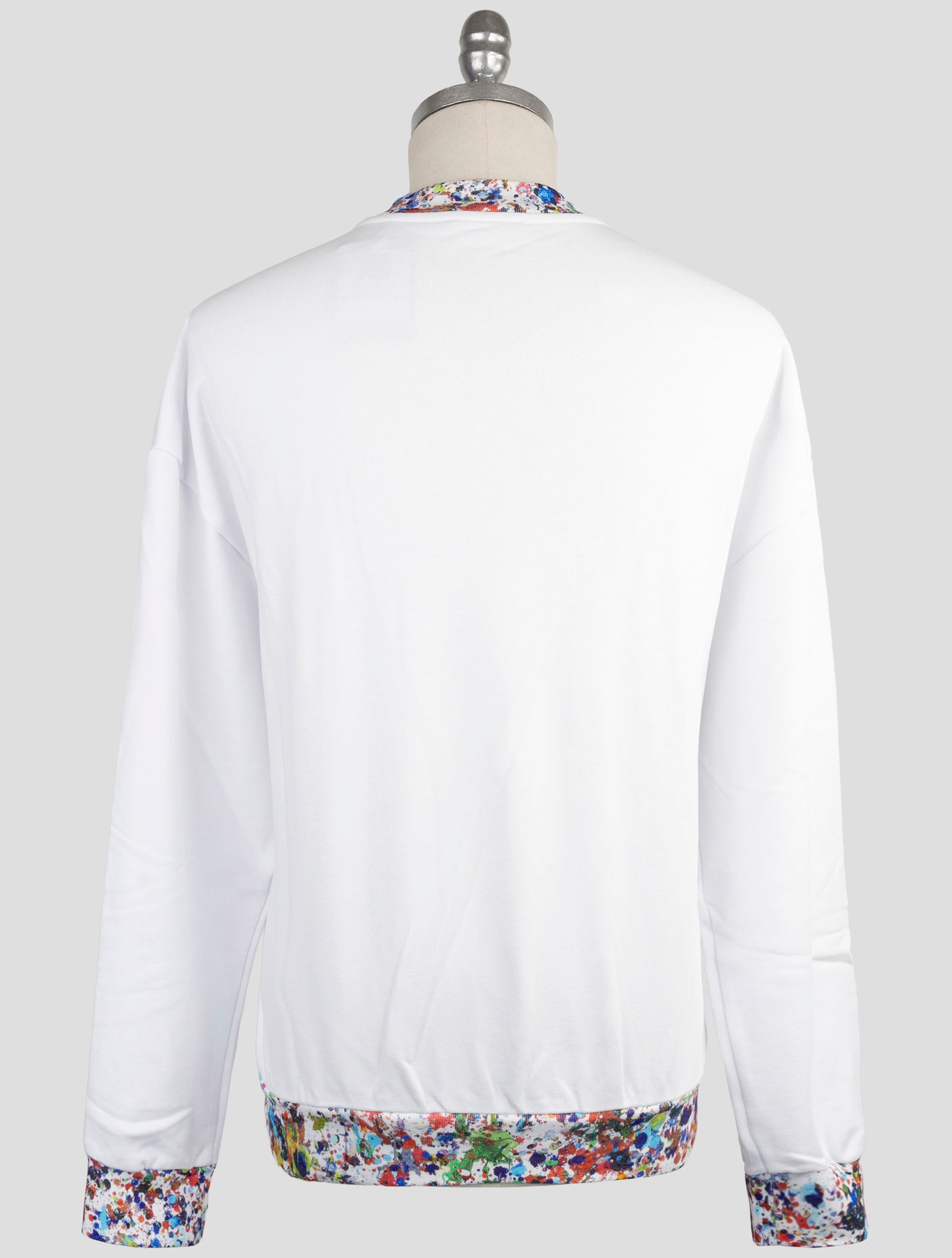 Kiton Knt White Cotton Sweater Crewneck