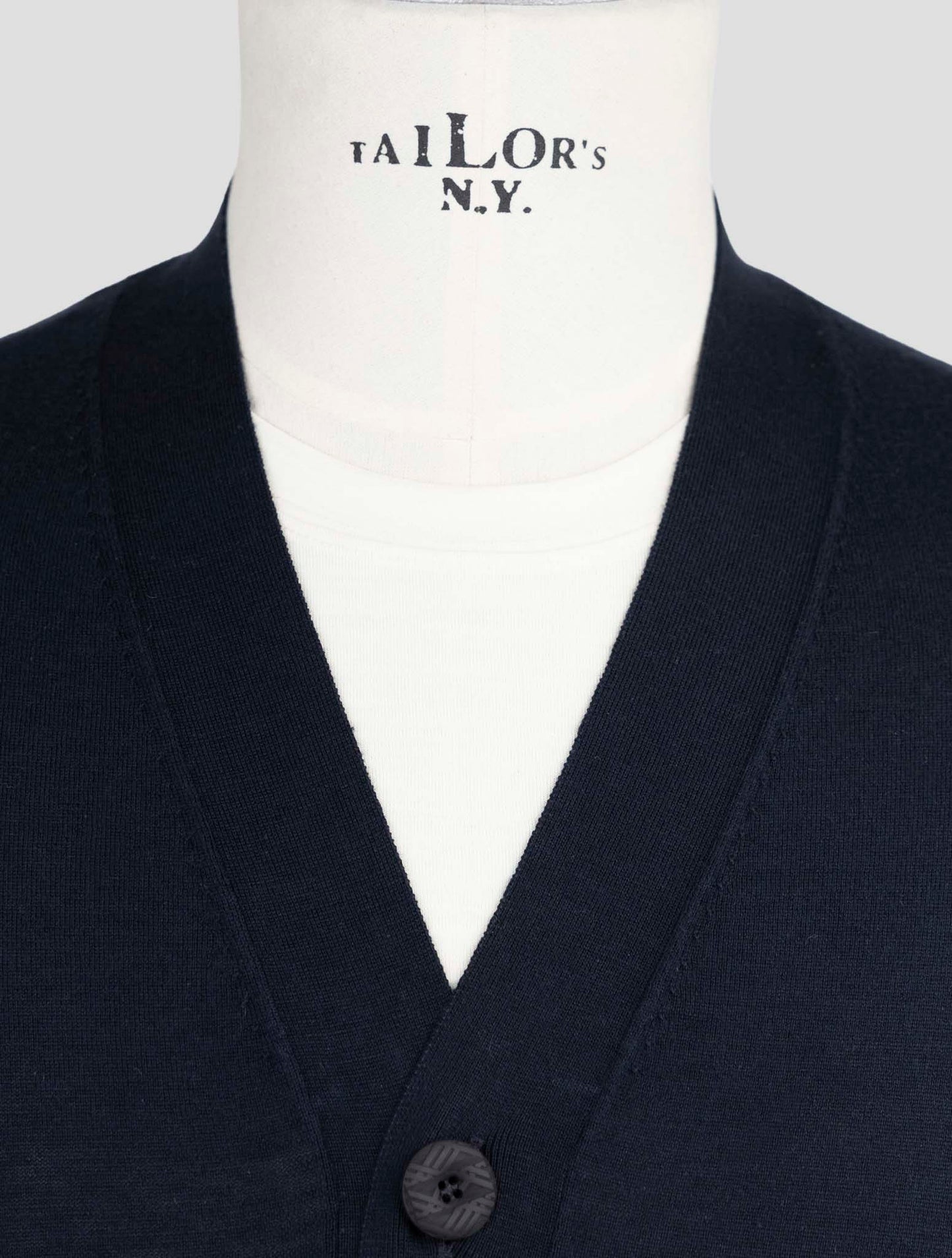 Kiton Knt Blue Cotton Sweater Cardigan