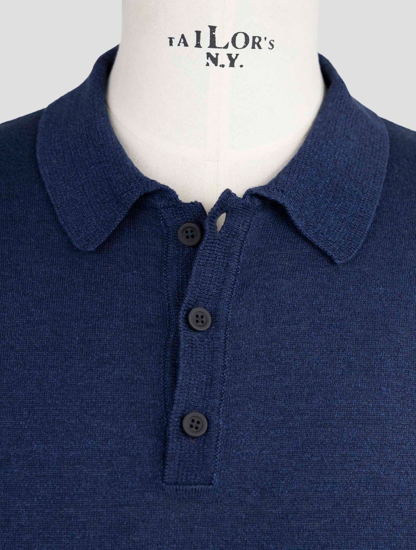 Kiton Knt Blue Linen Cotton Shirt