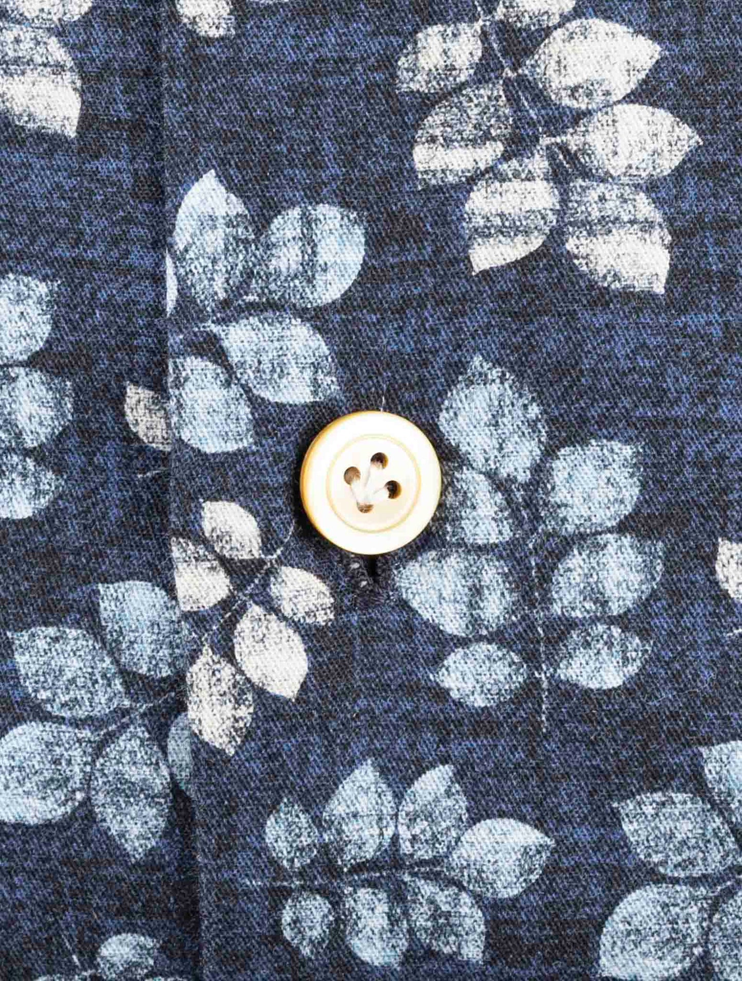 Kiton Blue Cotton Shirt