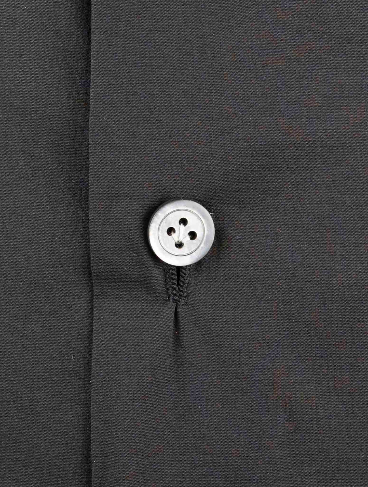 Kiton Black Cotton Shirt