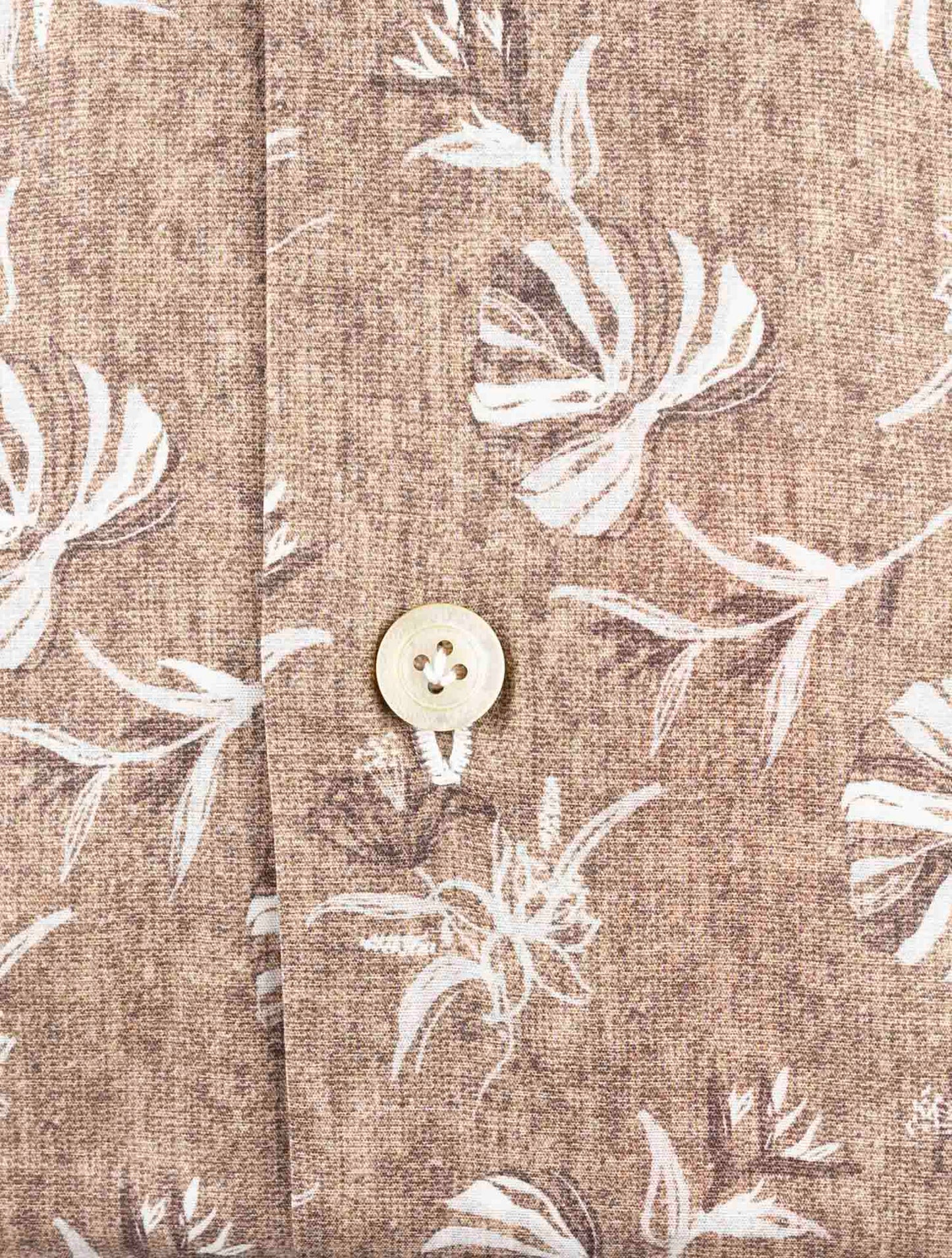 Kiton Brown Cotton Ea Shirt