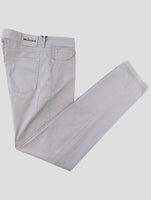 Kiton Gray Cotton Ea Jeans