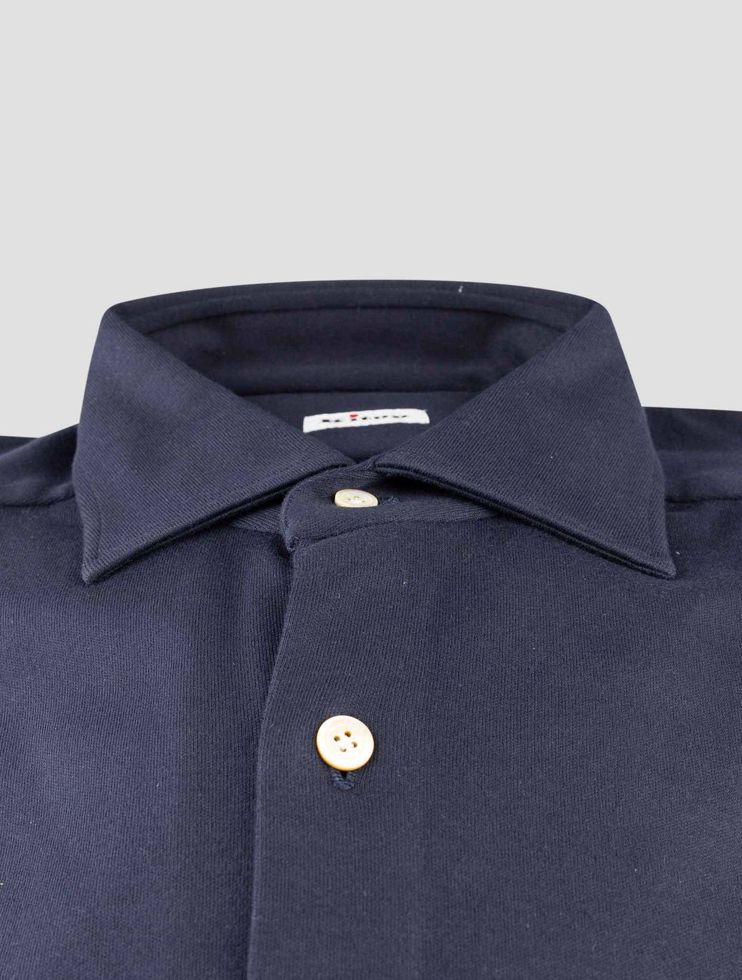 Kiton Blue Cotton Shirt