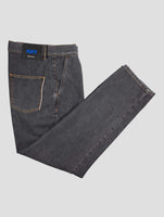 Kiton Knt Gray Cotton Pe Jeans