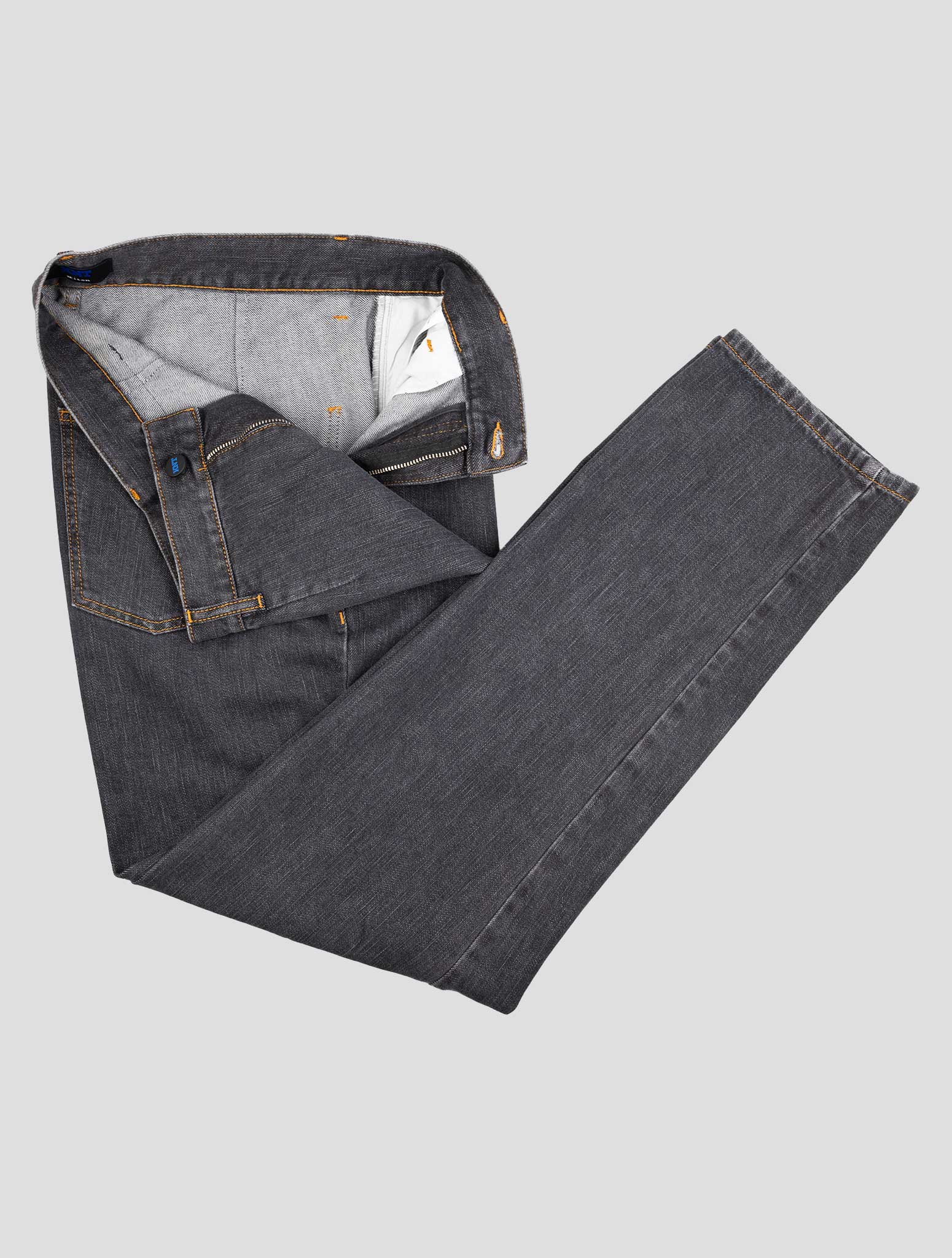 Kiton Knt Gray Cotton Pe Jeans