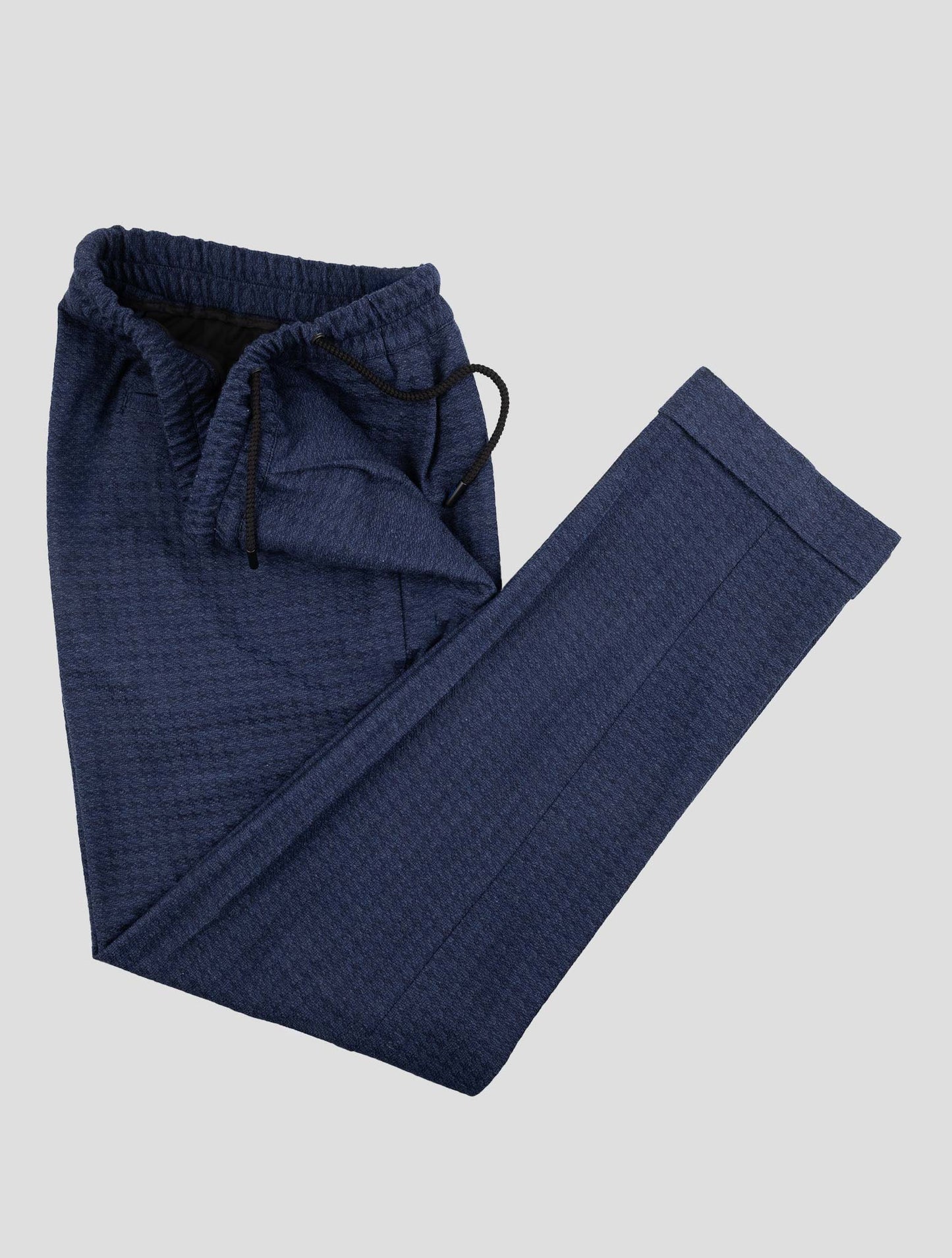 Kiton Knt Blue Cotton Cashmere Silk Pants
