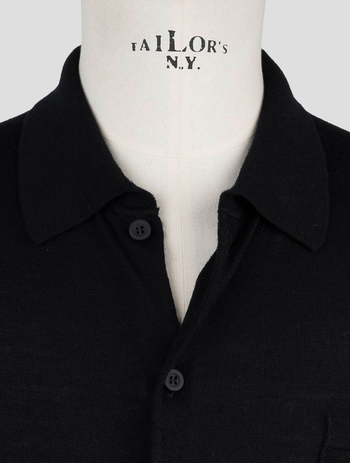 Kiton Knt Dark Blue Cotton Shirt