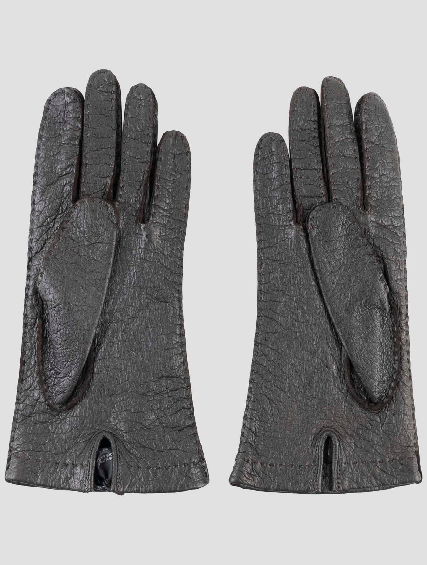 Kiton Brown Leather Gloves