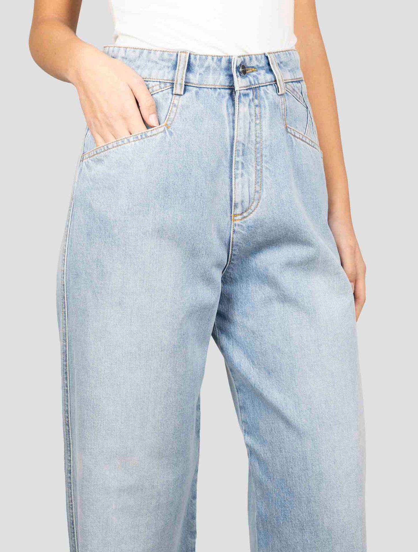 Kiton Blue Cotton Ea Jeans