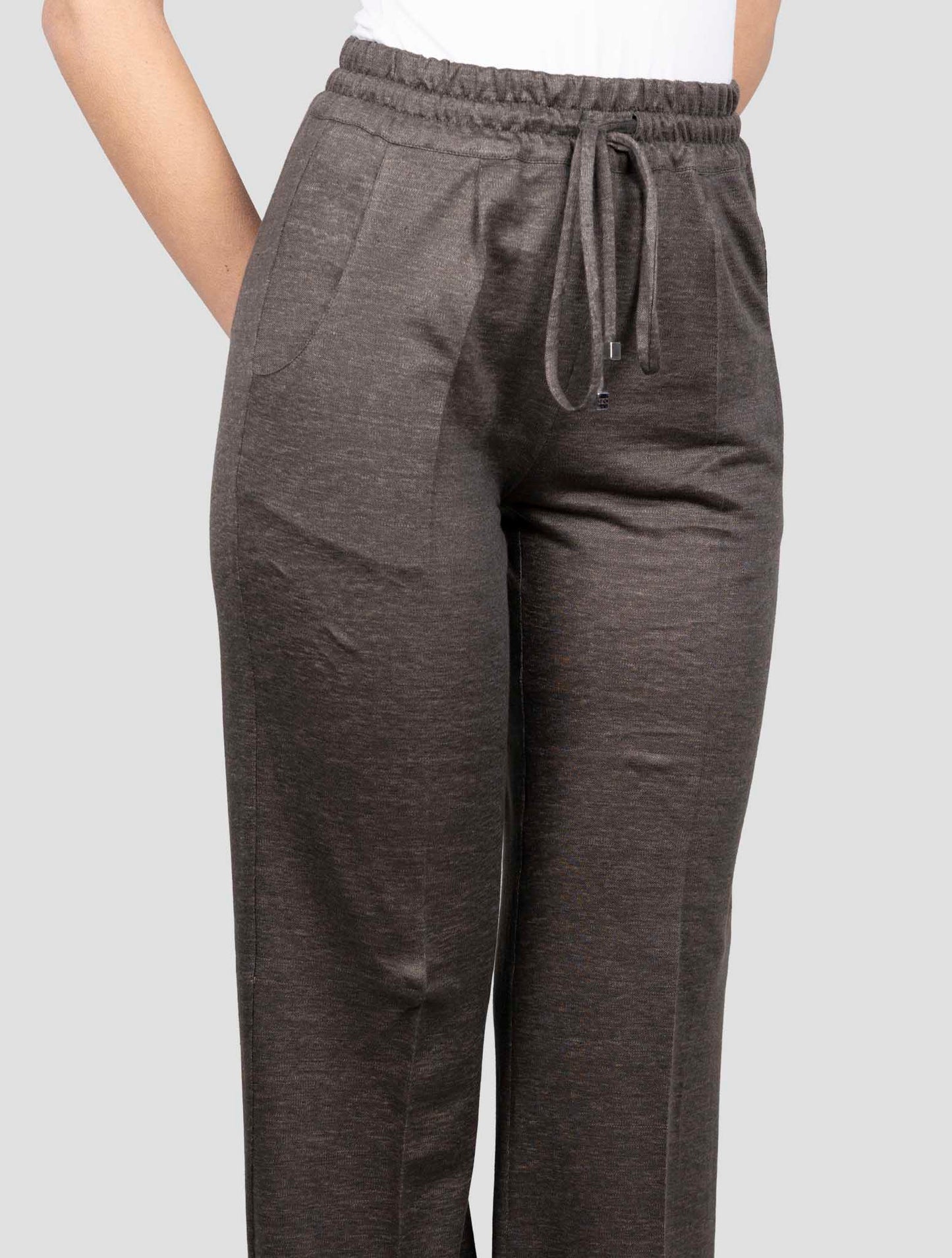 Kiton Brown Linen Pants