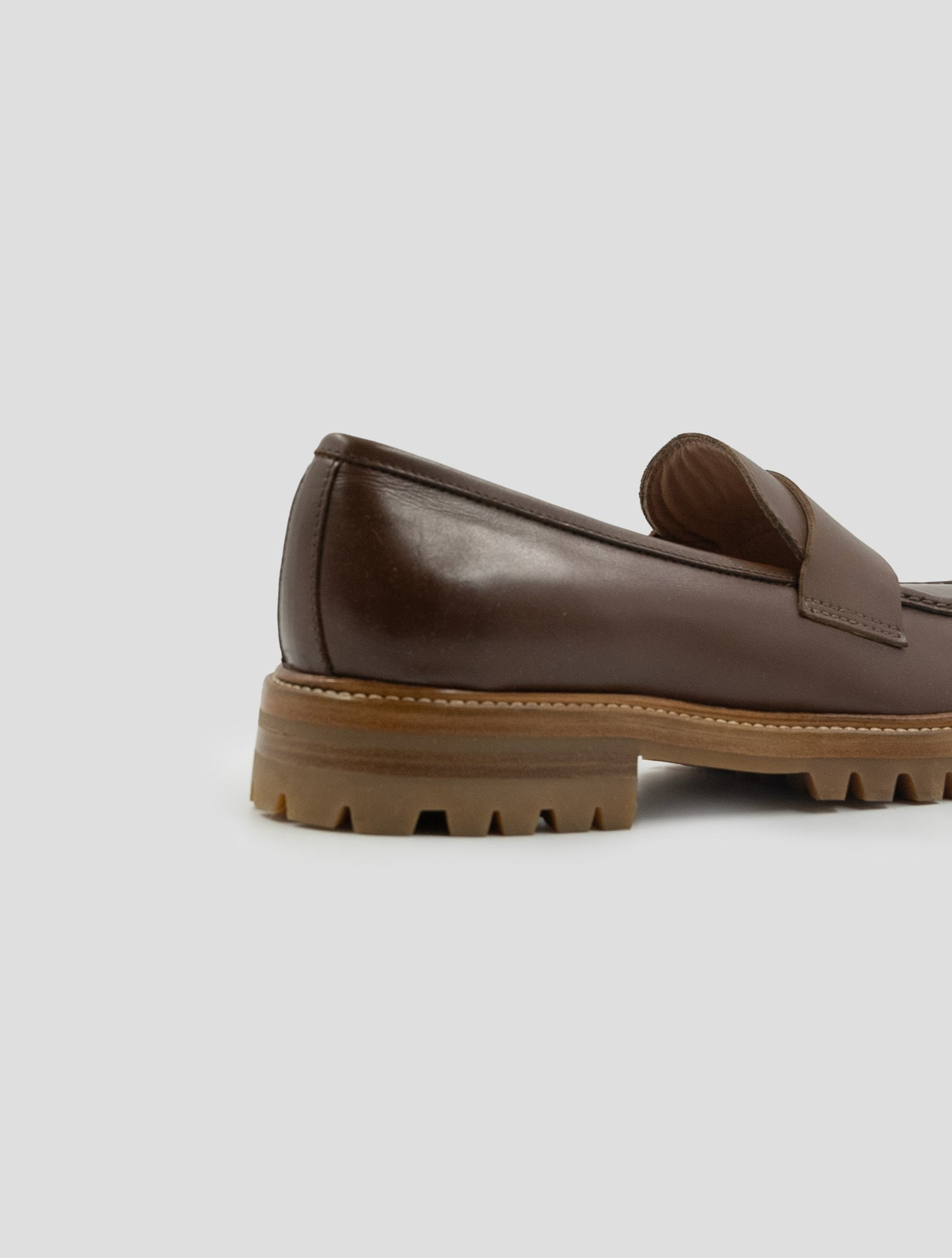 Kiton Brown Leather Loafers