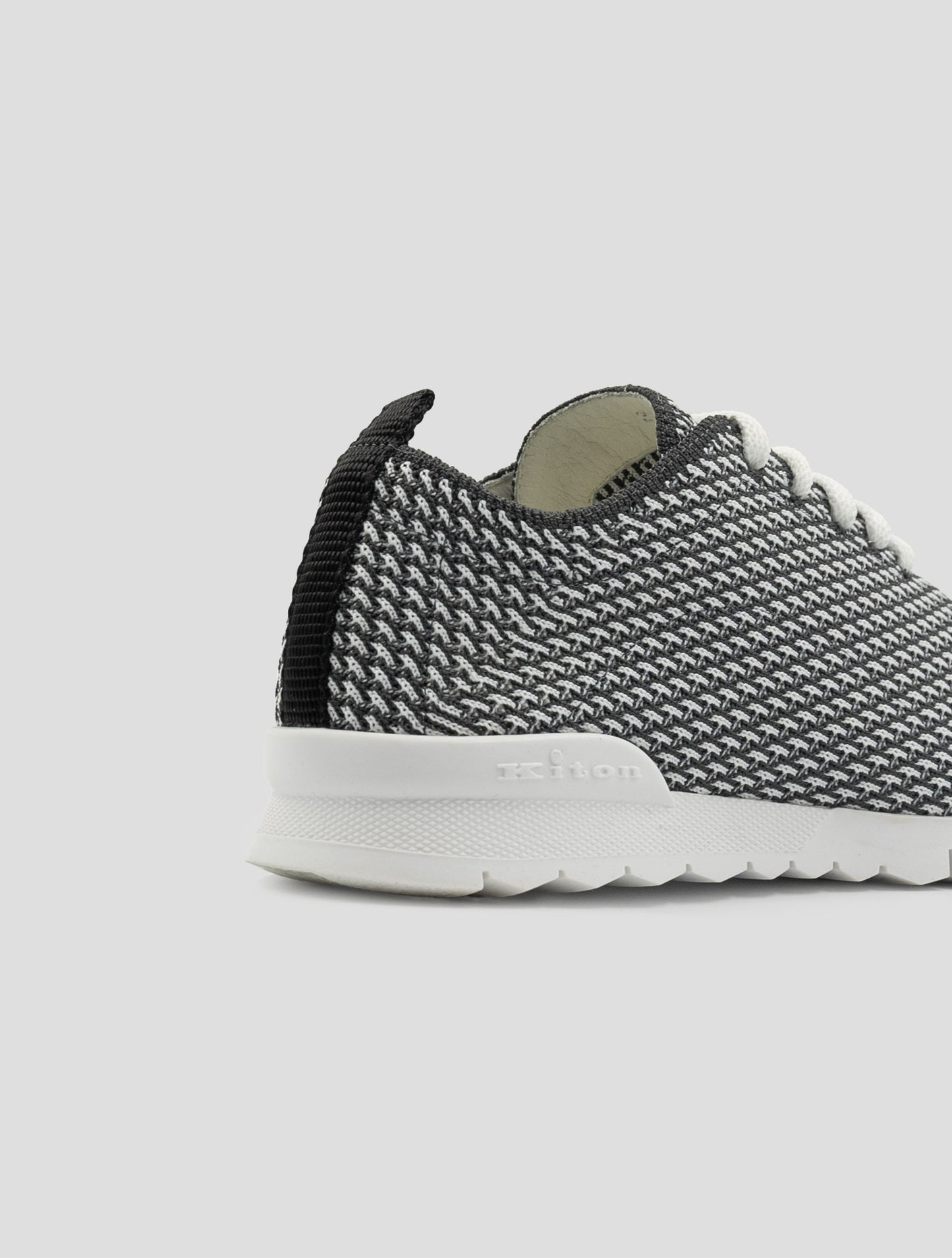 Kiton Black White Pl Ea Sneakers