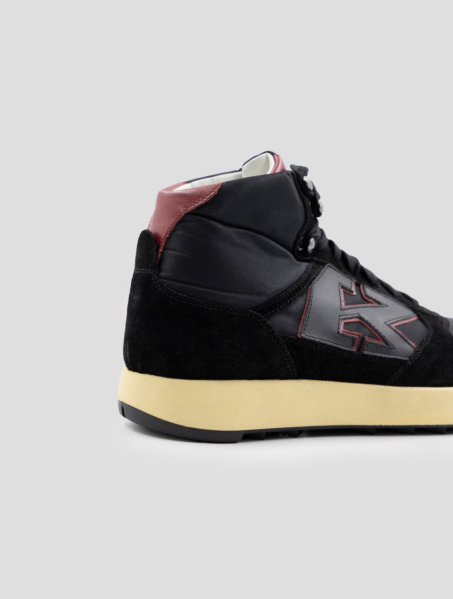 Kiton Black Leather Suede Pl Boots