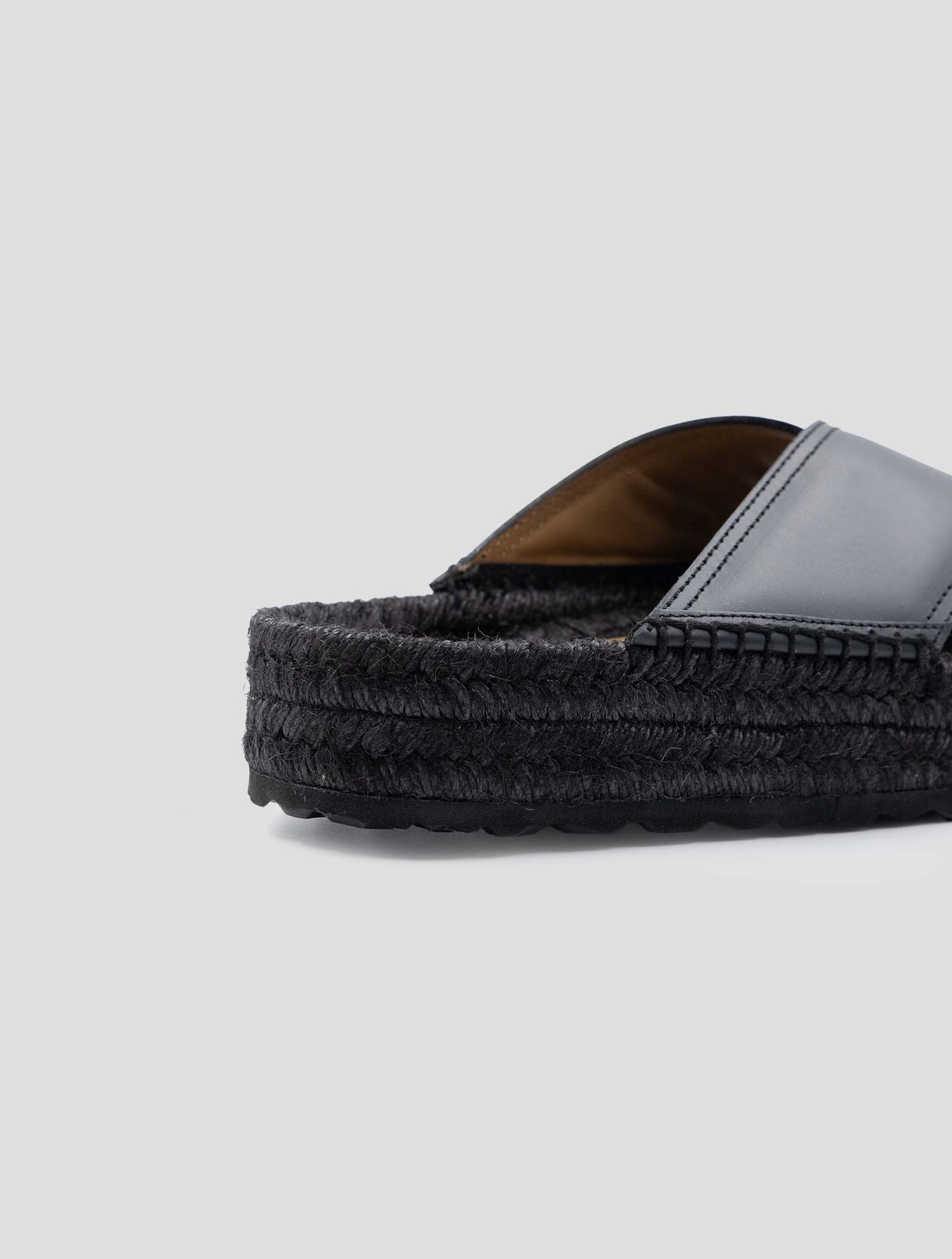 Kiton Black Leather Loafers