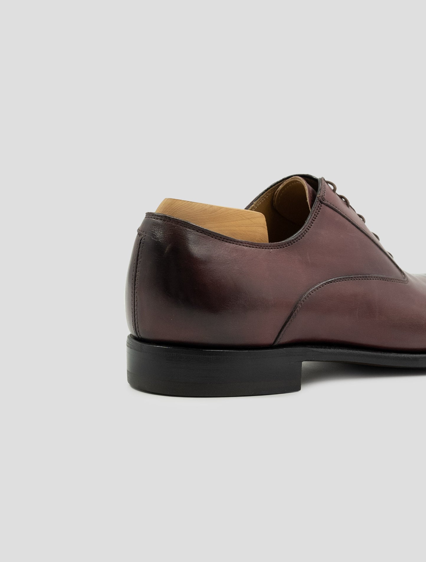 Kiton Burgundy Leather Dress Shoes