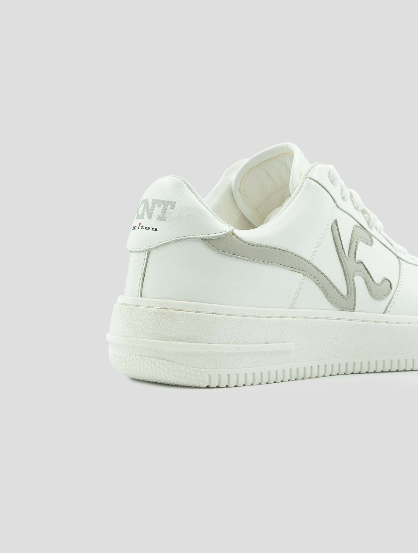 Kiton White Leather Sneakers
