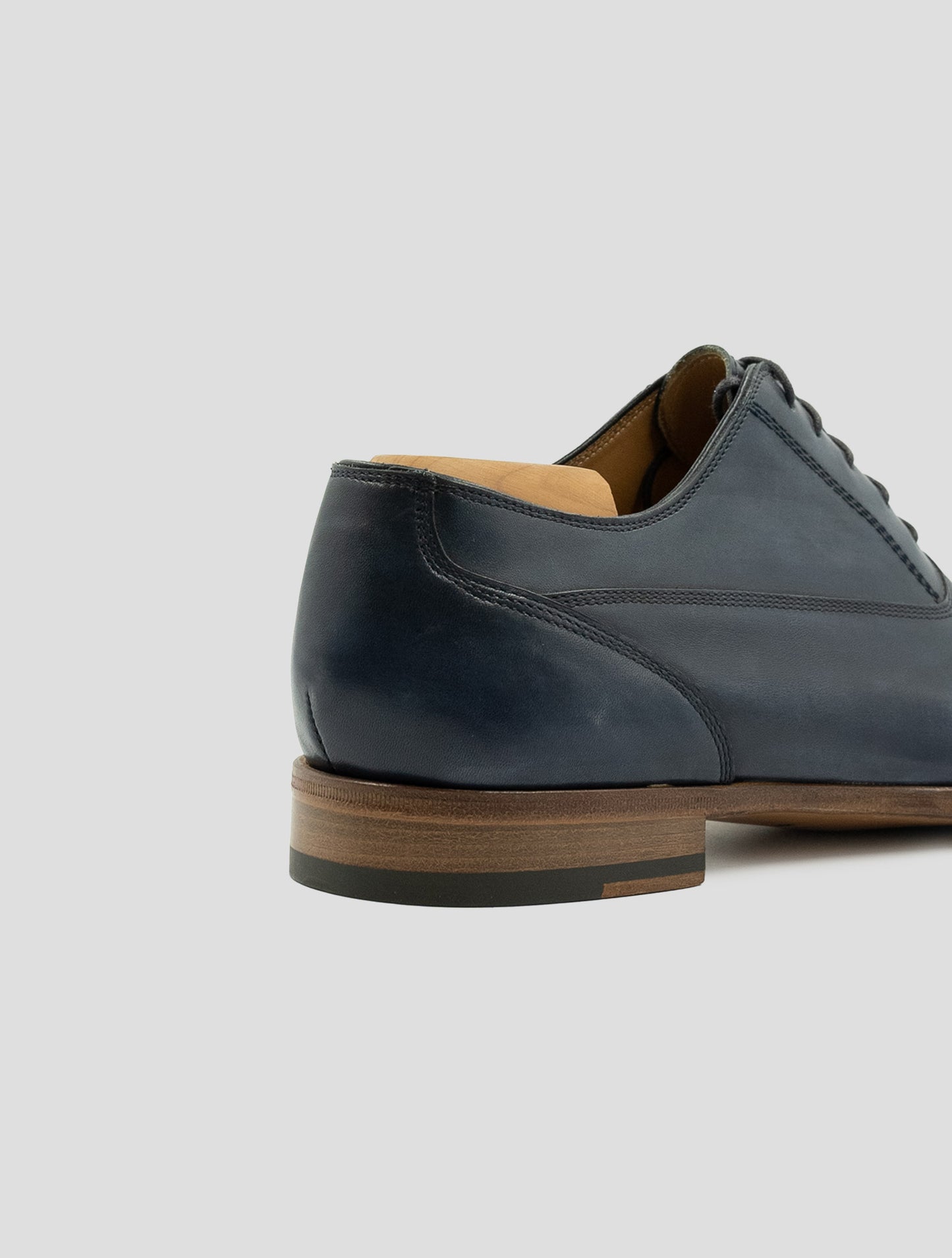 Kiton Blue Leather Dress Shoes