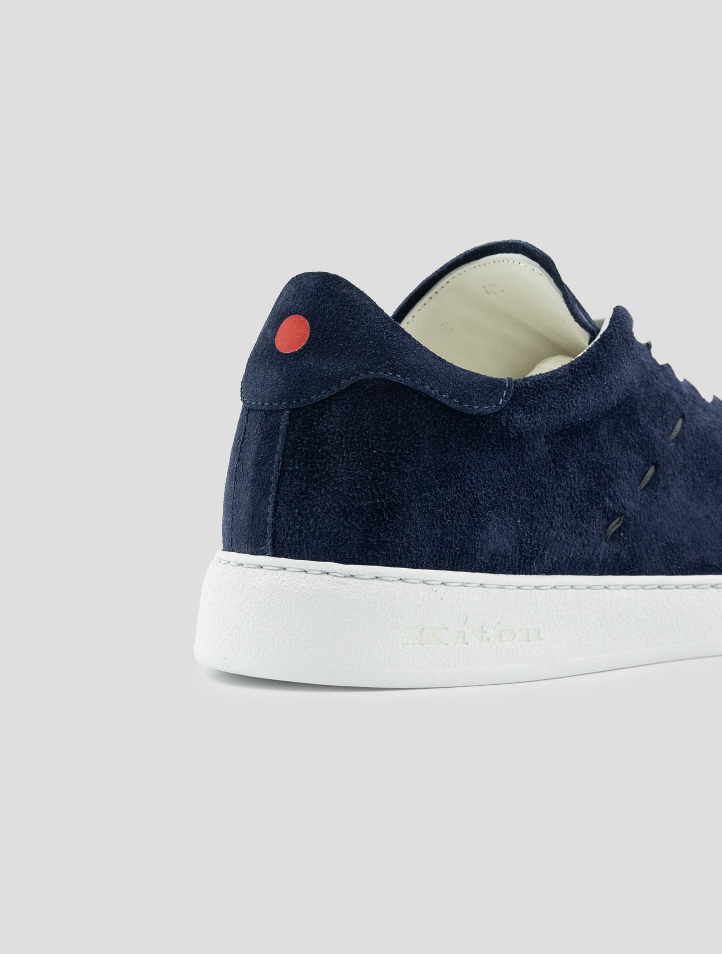 Kiton Blue Leather Sneakers