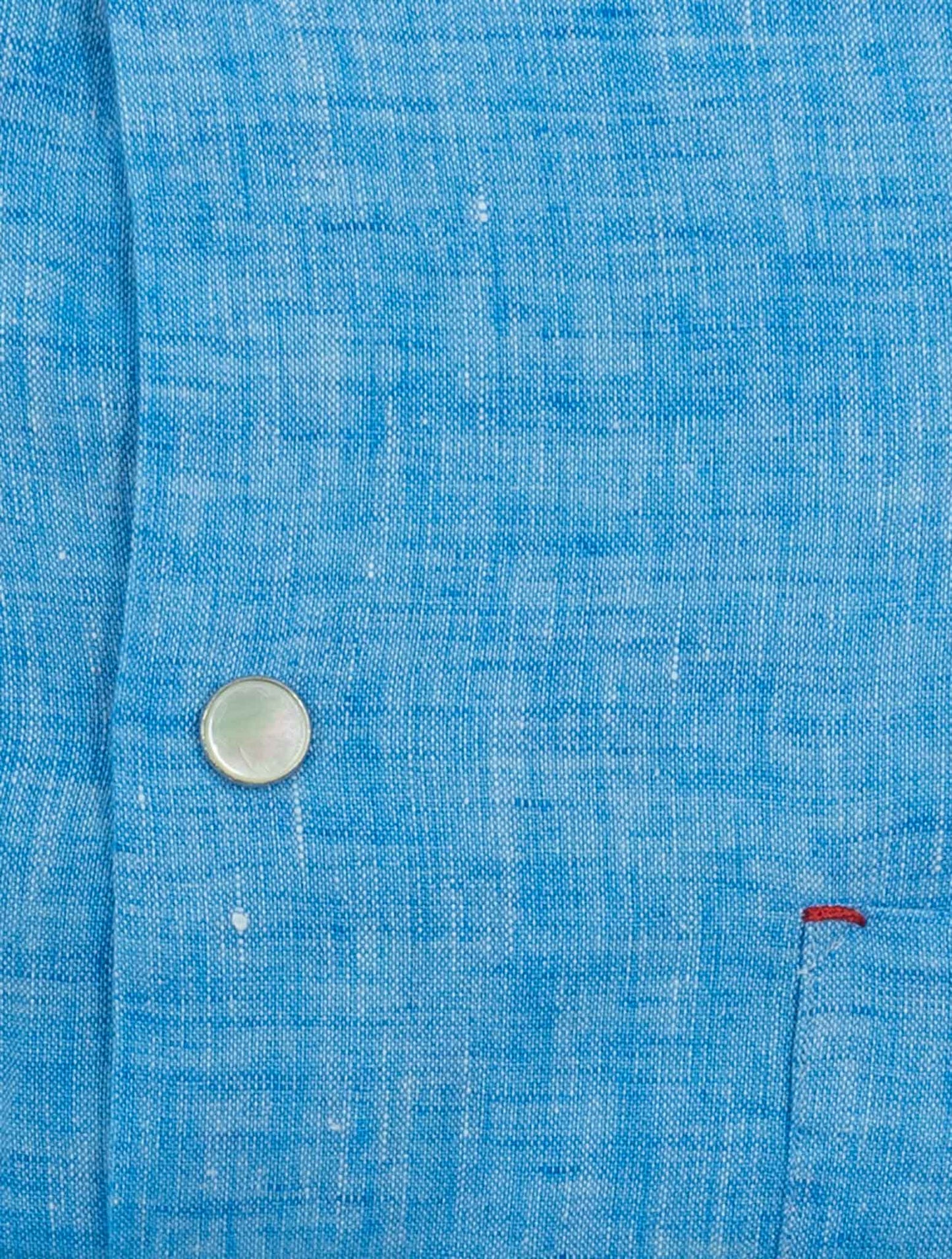 Kiton Light Blue Linen Nerano Shirt