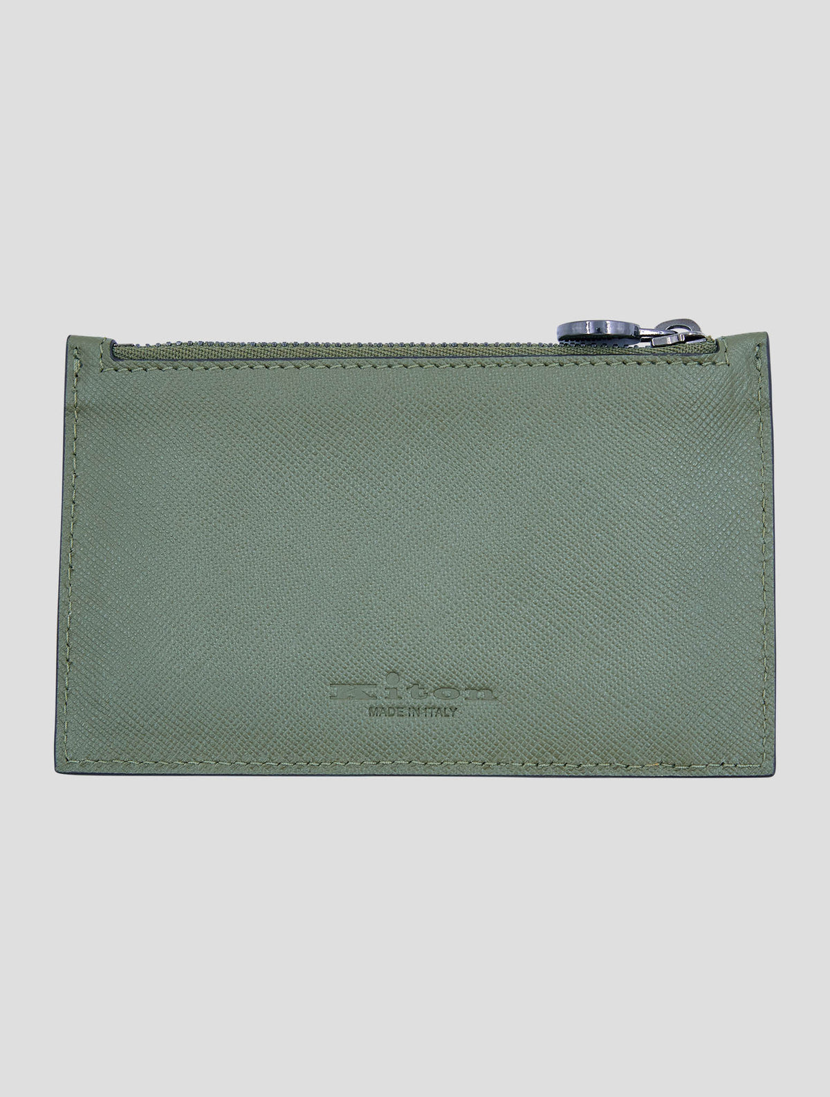 Kiton Green Leather Calf Document Holder