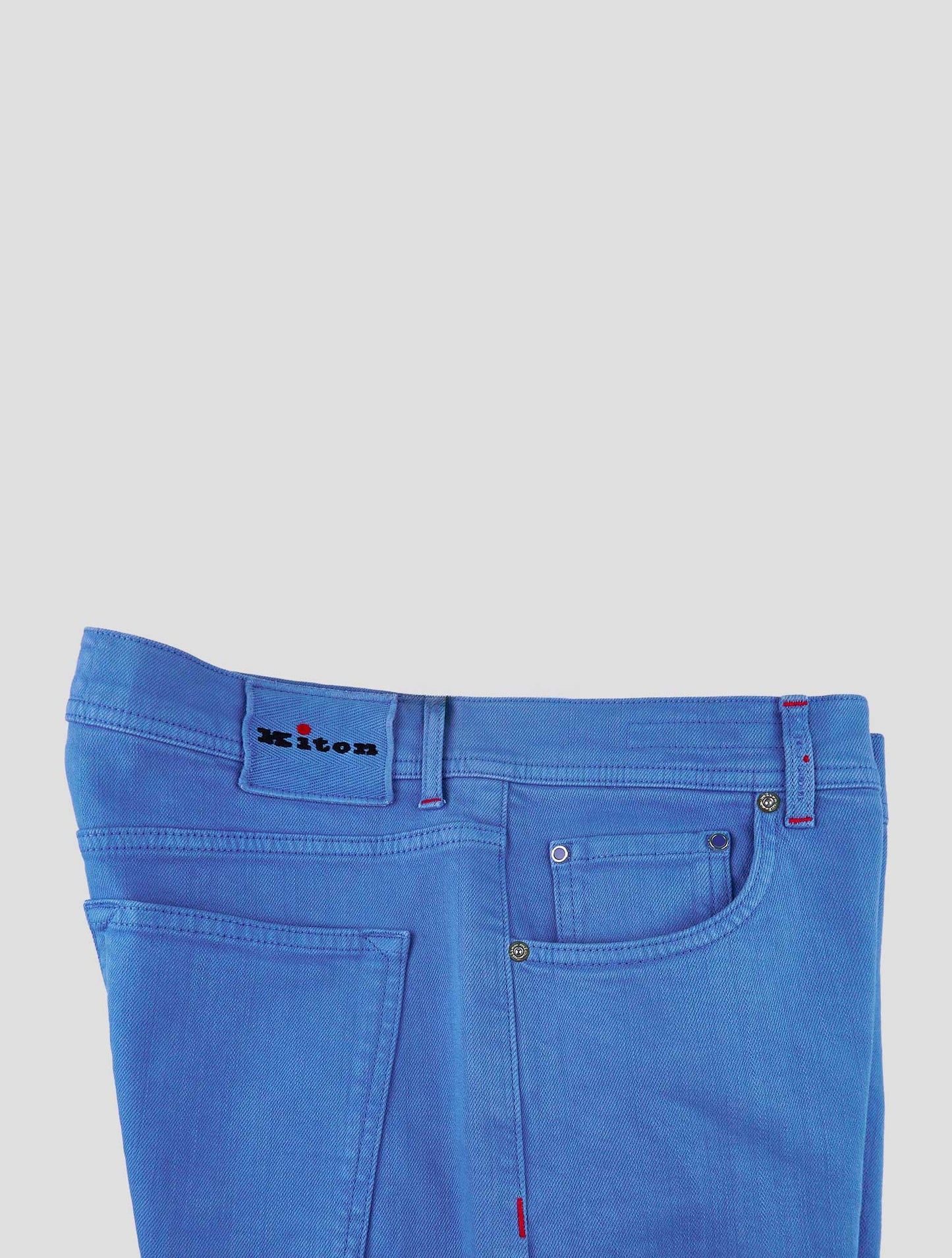 Kiton Blue Cotton Ea Jeans