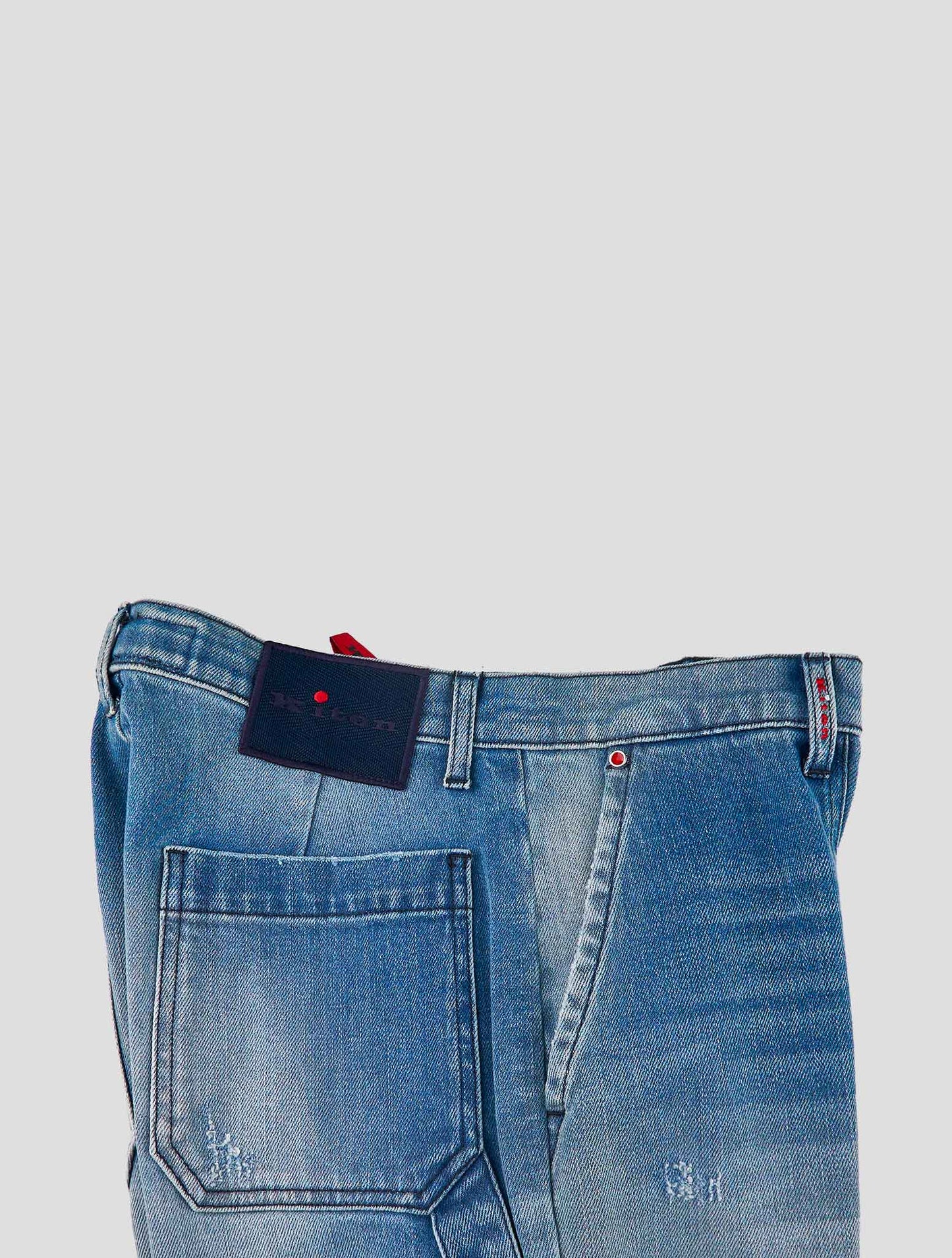 Kiton Blue Cotton Ea Jeans
