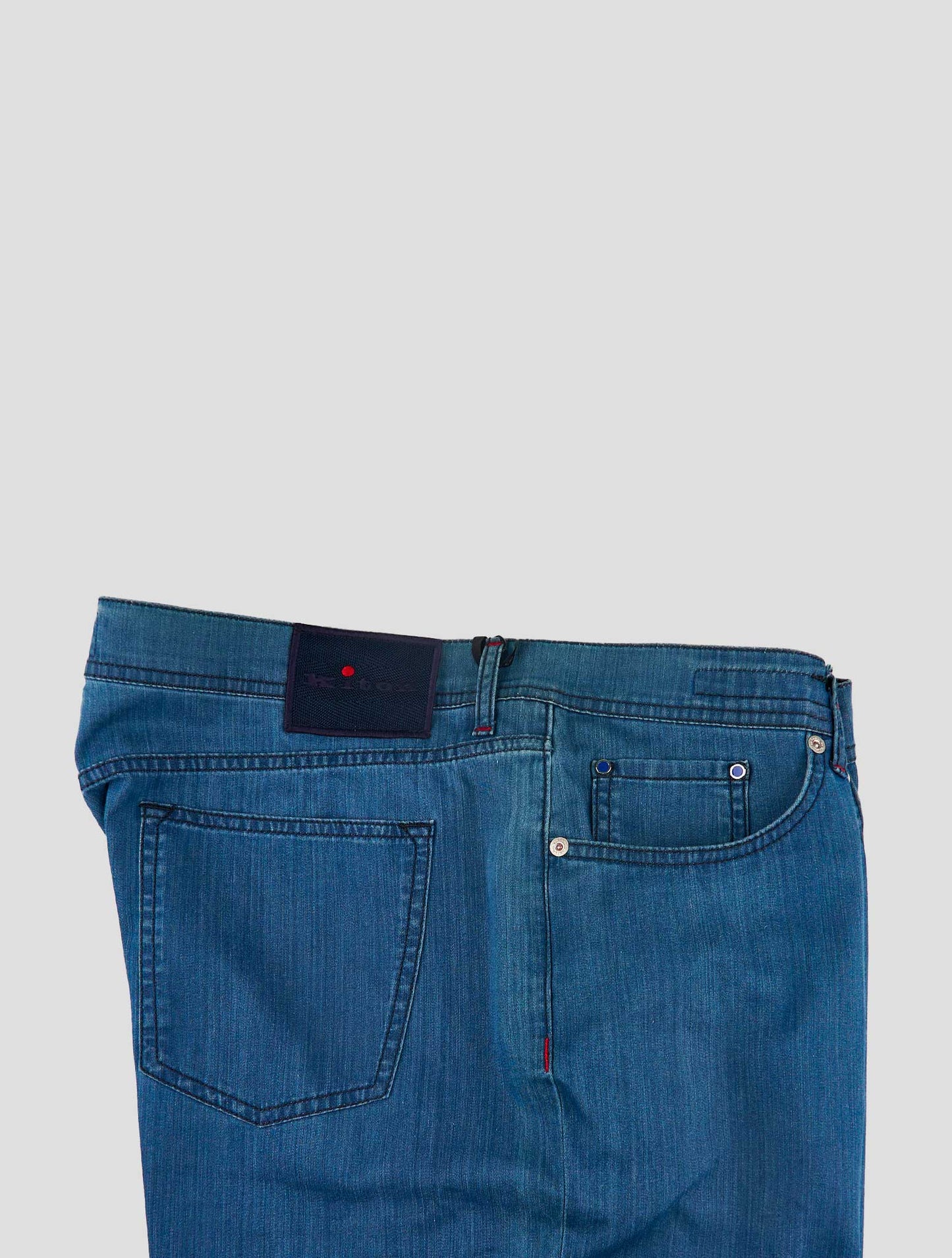 Kiton Blue Cotton Ea Jeans