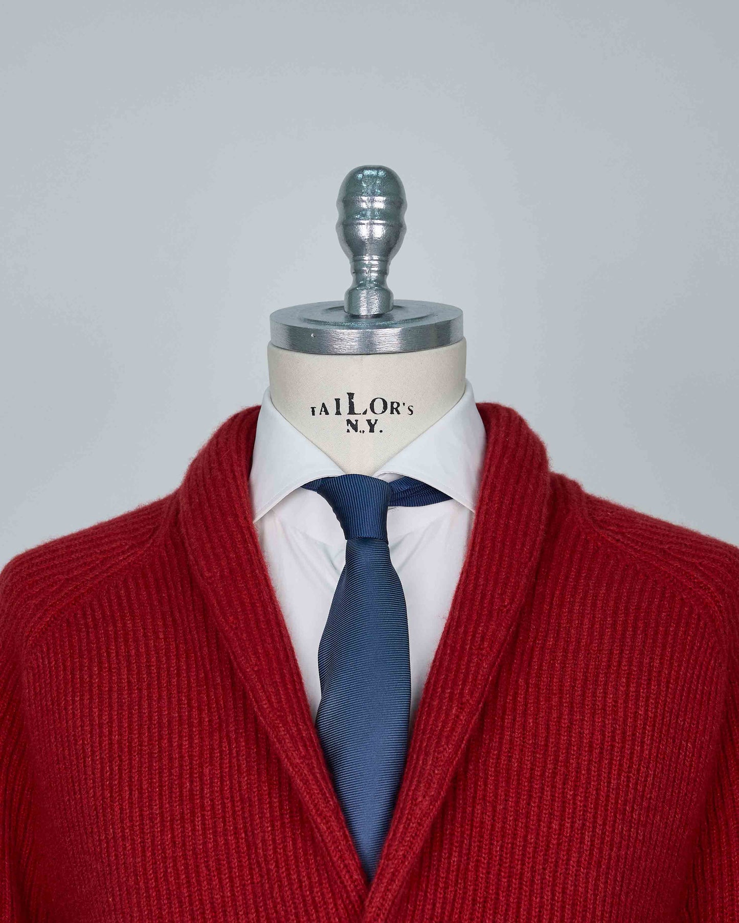 Kiton Red Cashmere Cardigan