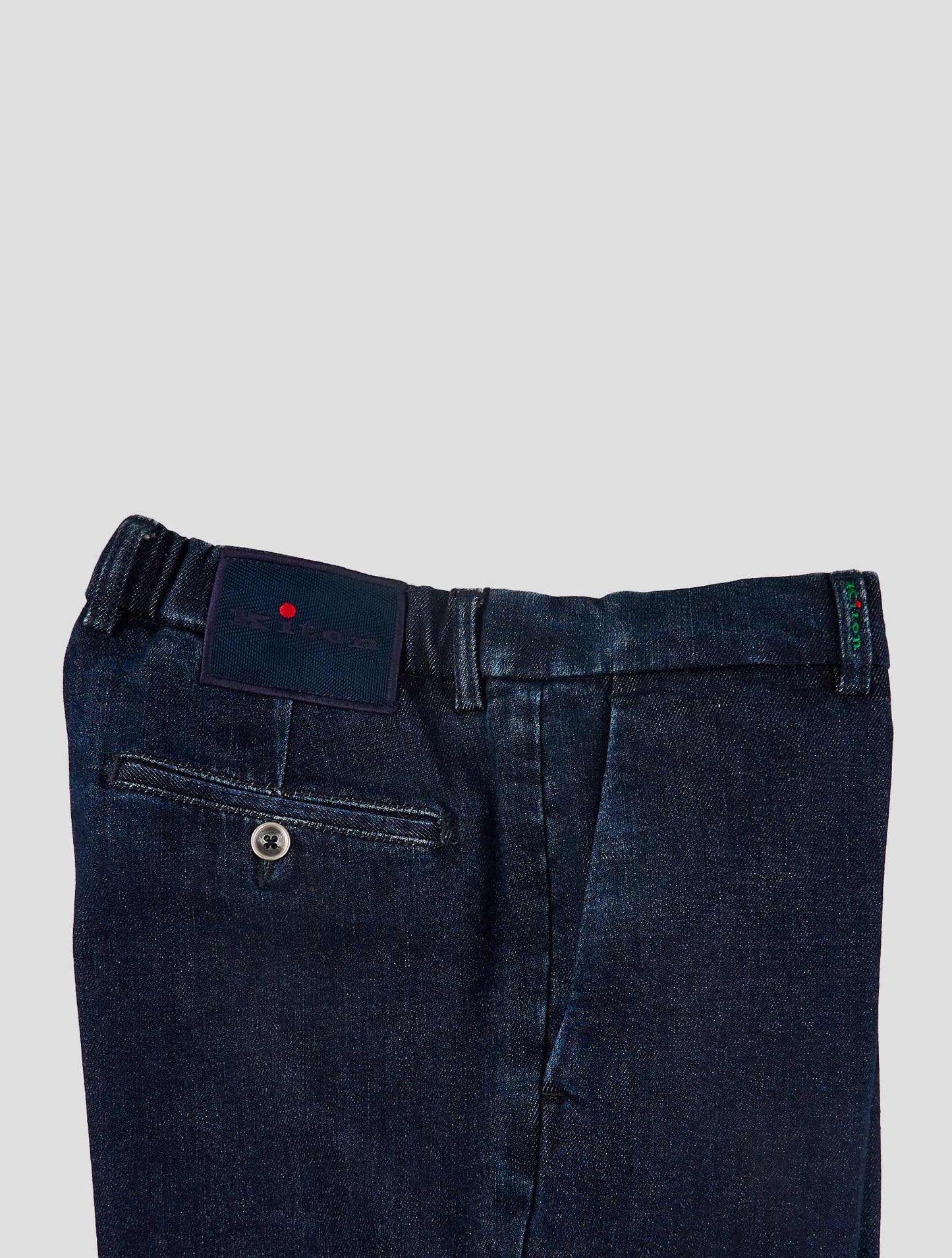 Kiton Blue Cotton Cashmere Ea Pants