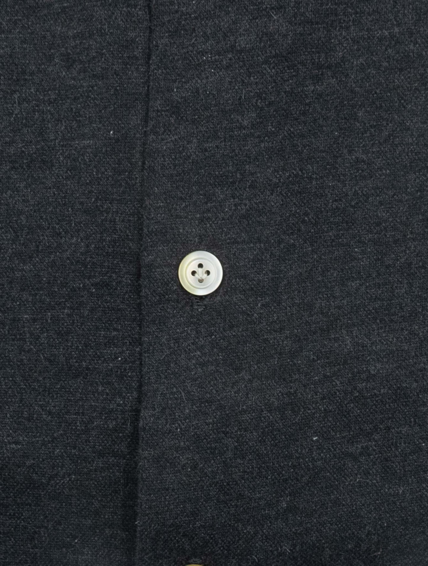 Kiton Gray Cotton Cashmere Korean Shirt