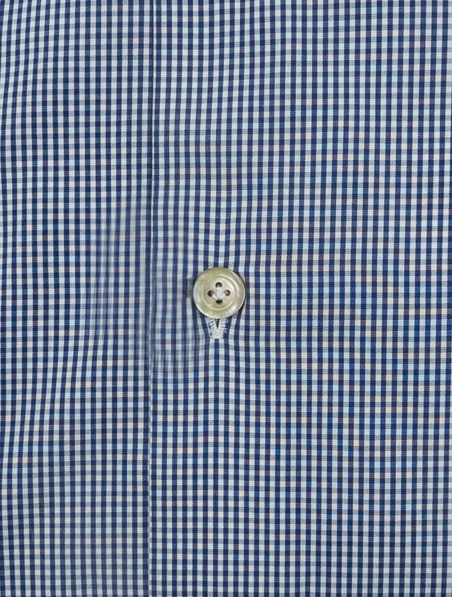 Kiton Blue Cotton Shirt