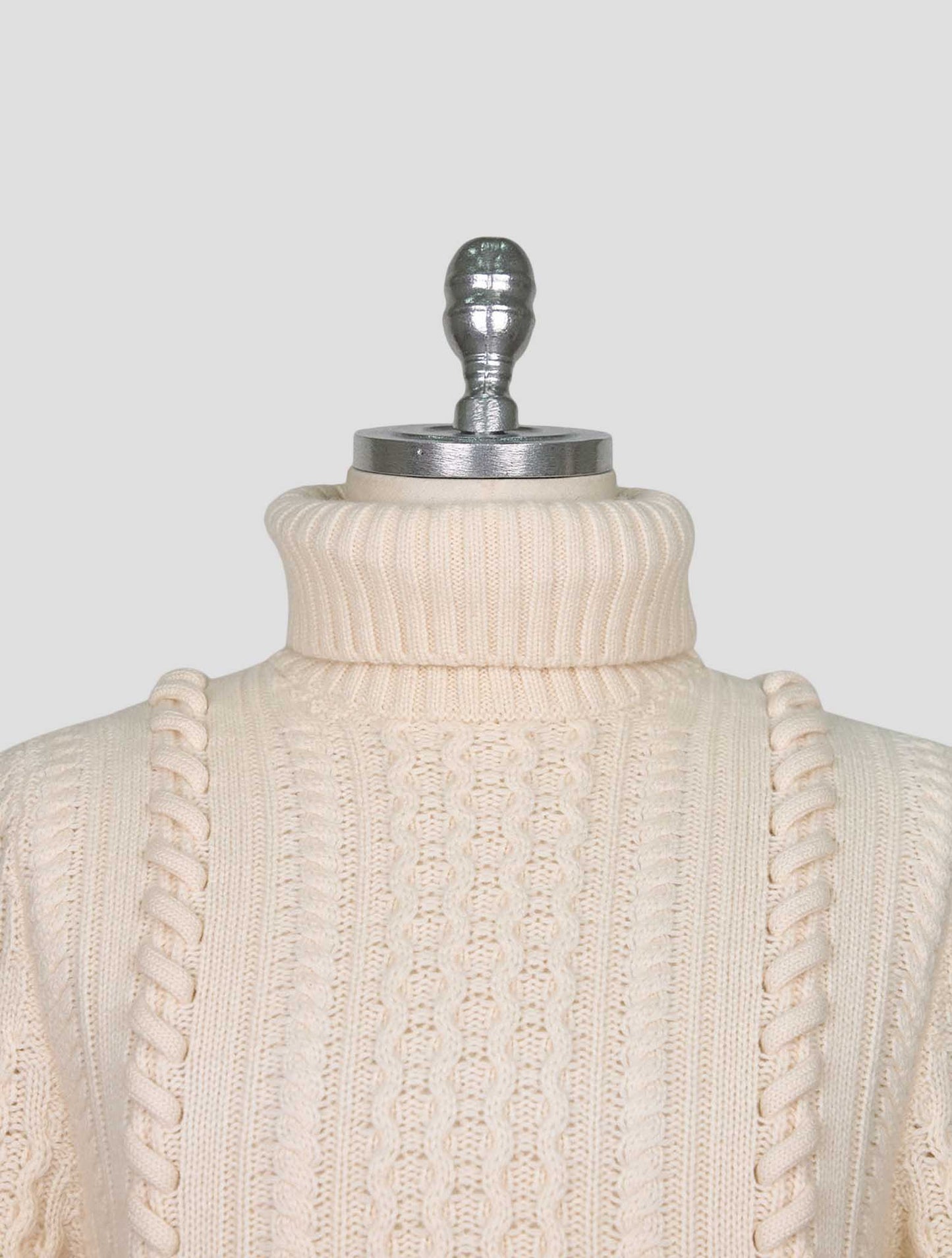 Kiton White Cashmere Sweater Turtleneck